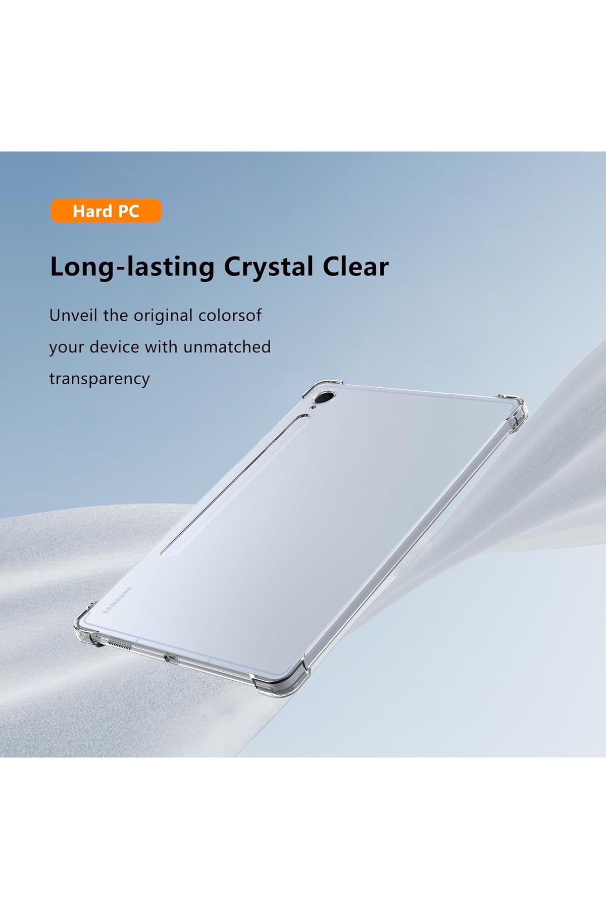 m.tk moveteck-Case for Samsung Galaxy Tab S10 Fe Plus 13.1 Inch Case Soft Silicone Antishock Cover with Transparent Corner Protection 4