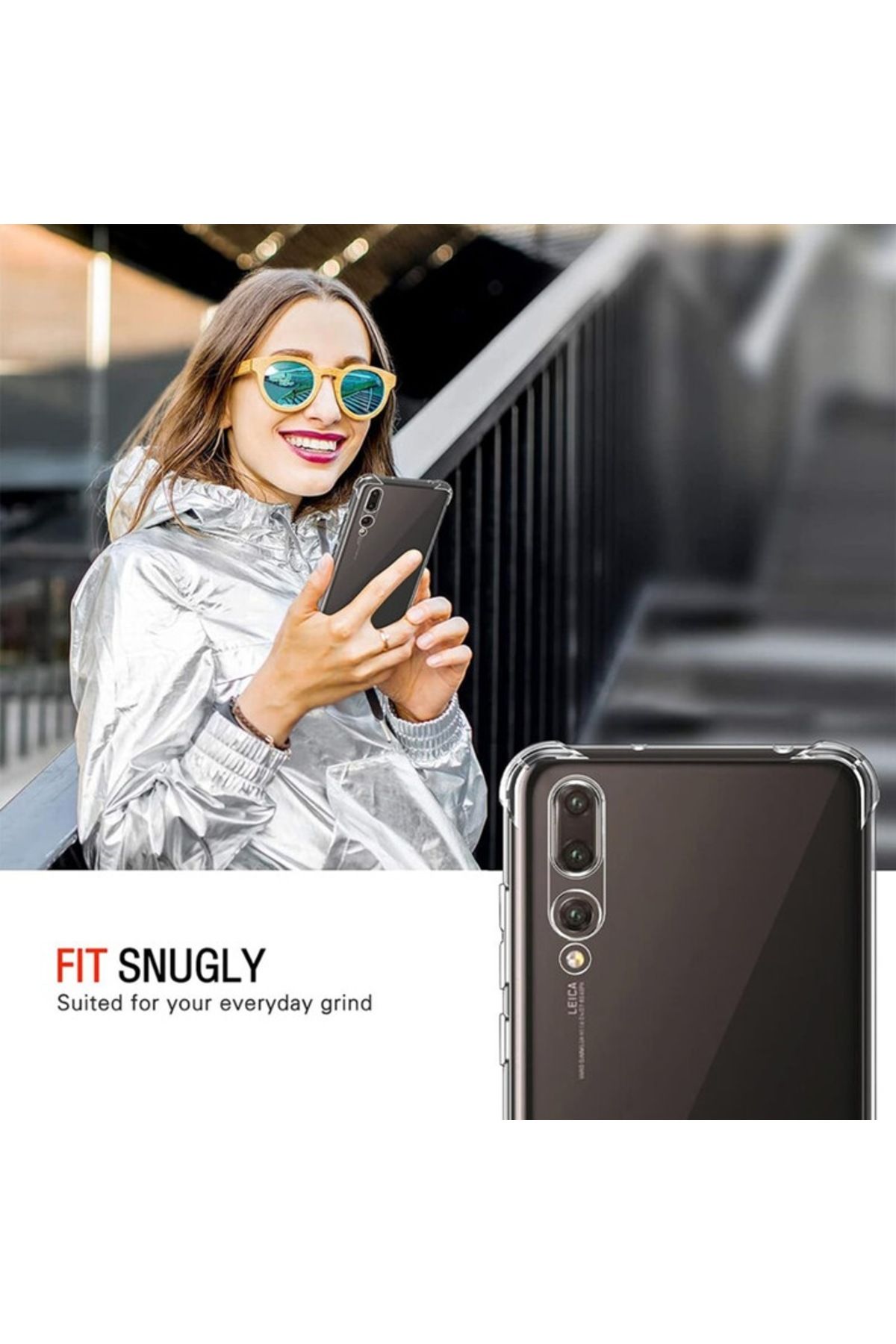 Dali-Carcasă de protecție compatibilă cu Google Pixel 9, rezistentă la șocuri, silicon transparent, colțuri întărite 3