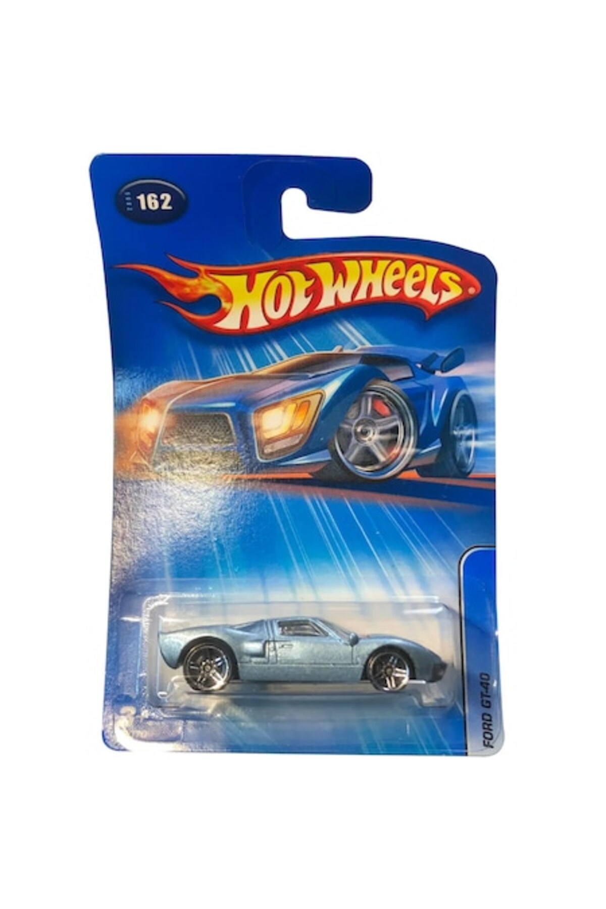 Masinuta metalica Hot Wheels, Ford GT 40, Colectia 2004, Albastru, 1:64
