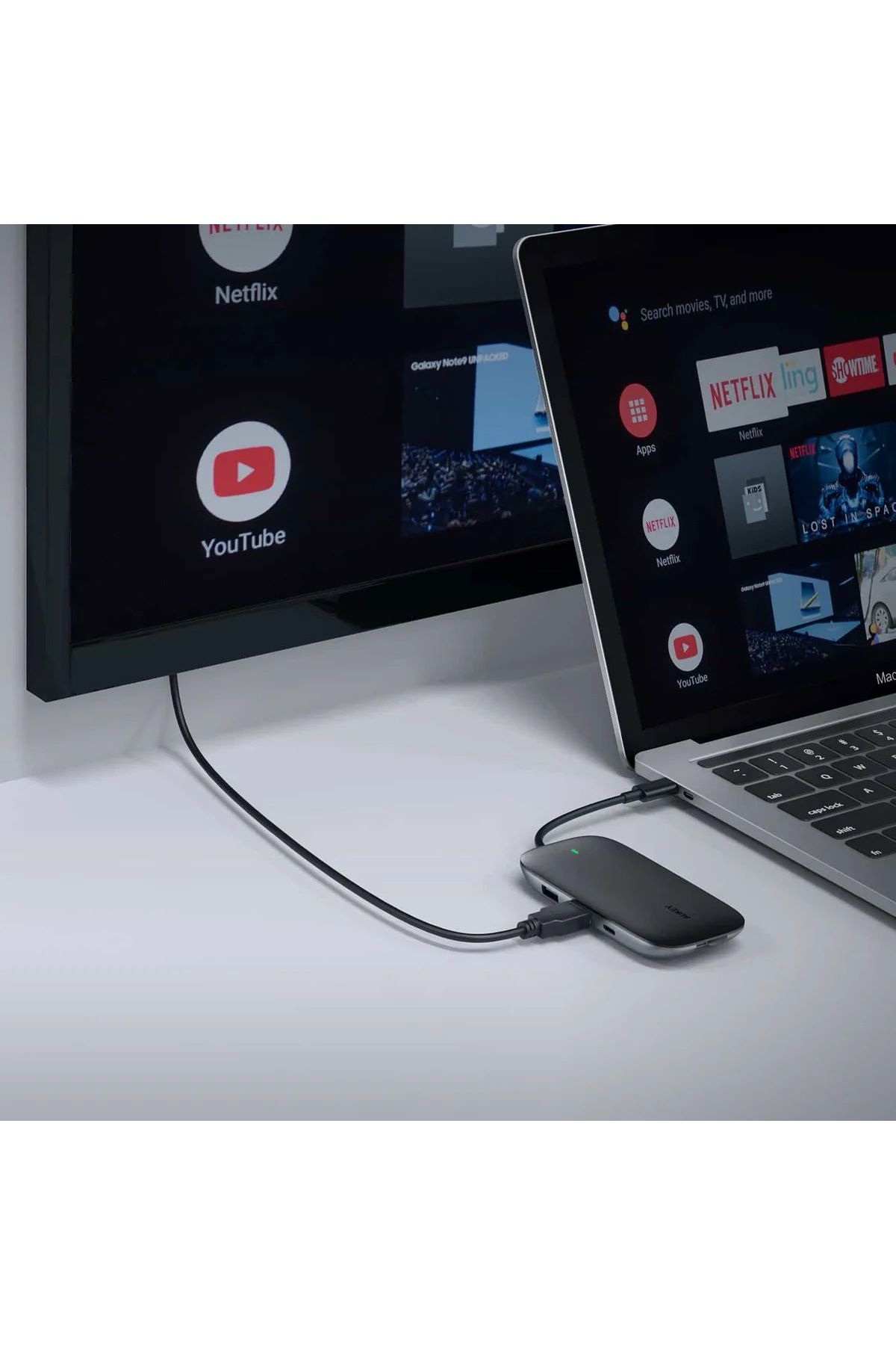 AUKEY-Aoki 8-in-1 USB-C Hub with 100W Charging, 4K HD Network Port, Card Reader, and 3 USB 3.0 Ports 5