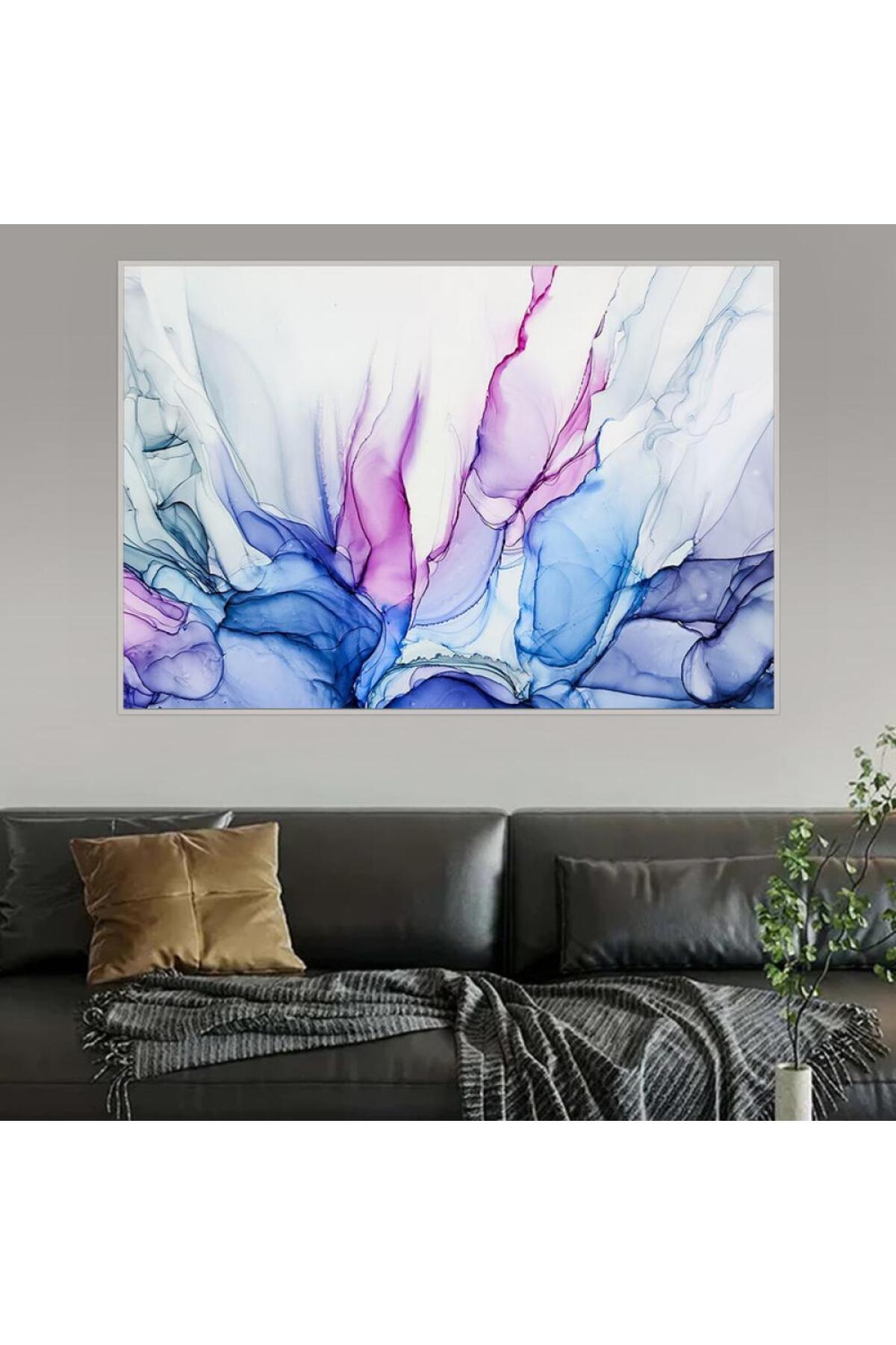 SND-Abstract Canvas Wall Art with Gold Frame, 50 x 70 cm 4