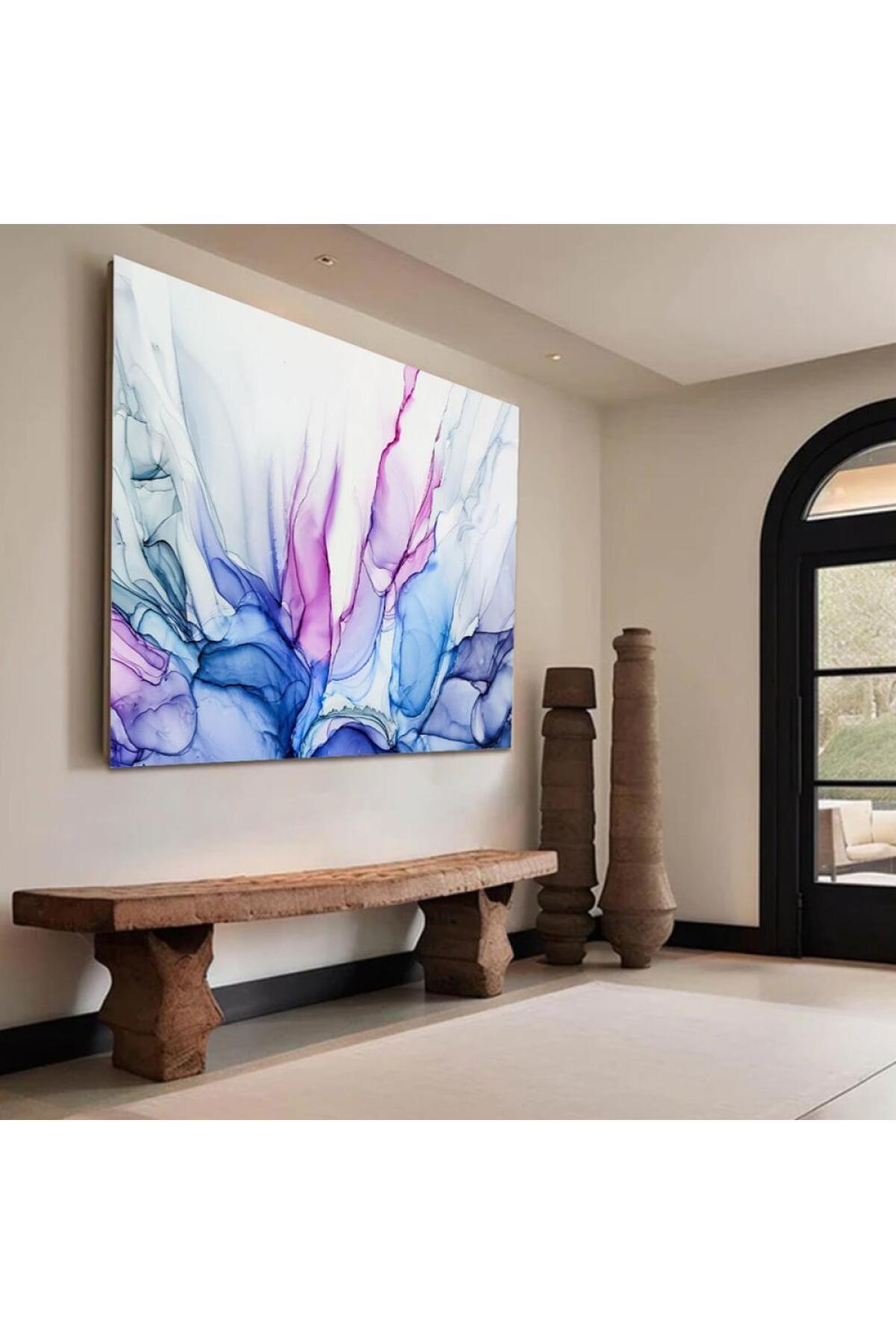 SND-Abstract Canvas Wall Art with Gold Frame, 50 x 70 cm 7