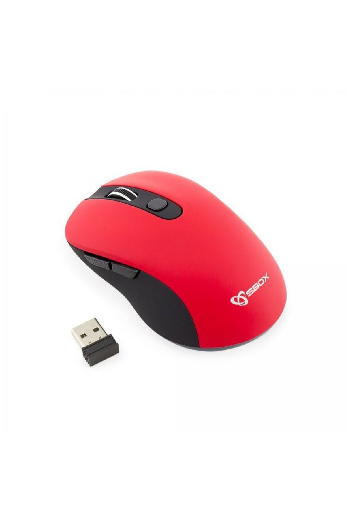 S-Box-Mouse wireless SBOX WM-911U, 6D optic, 1600 DPI, red/black 3