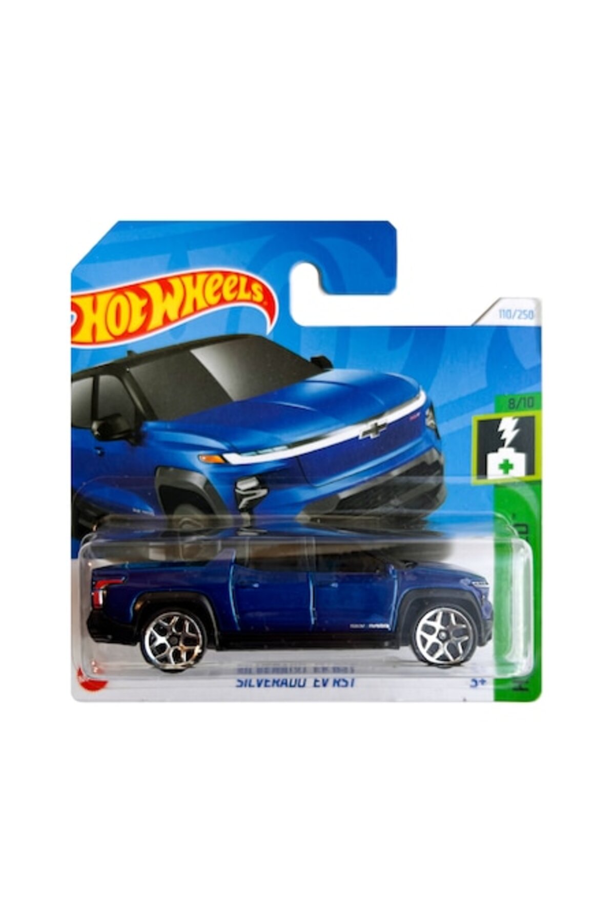 Mașină metalică, Silverado EV RST, 1:64, Albastră