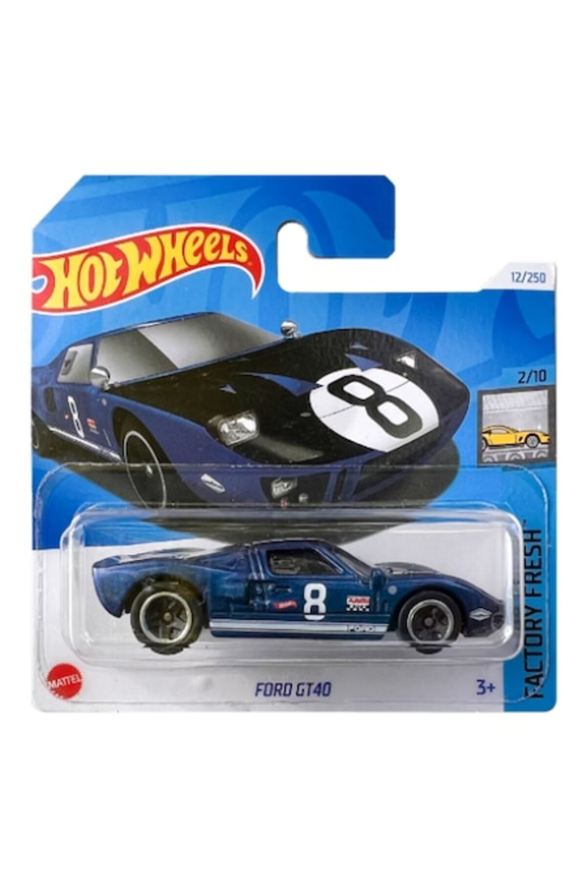 Masinuta metalica Hot Wheels, Ford GT40, 1:64