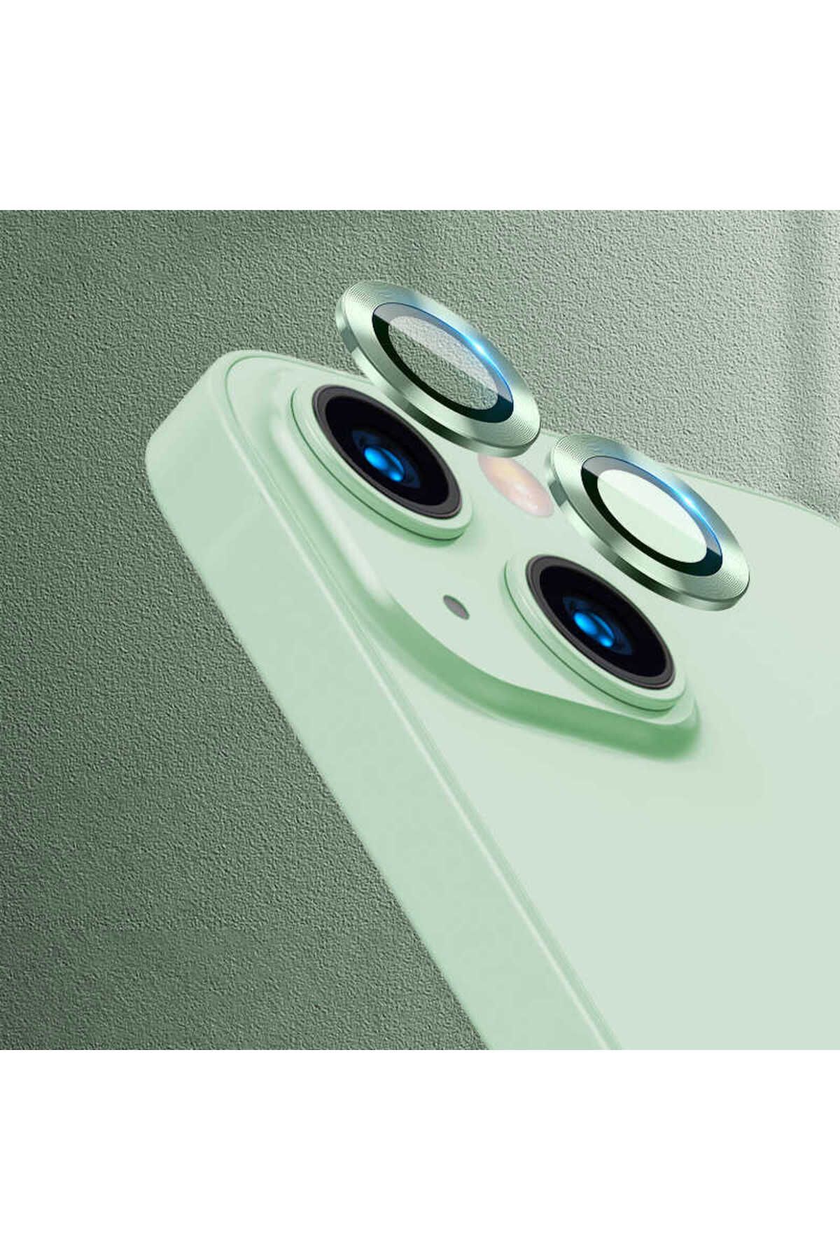 Cep Plus-واقي كاميرا CPPL CL-07 متوافق مع هاتف iPhone 13 Mini - أخضر فاتح 1