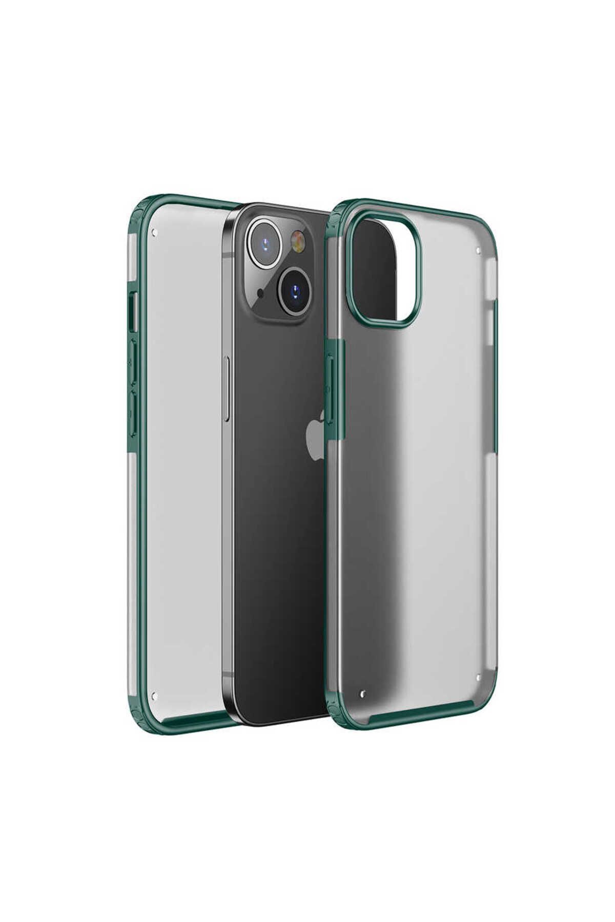 Cep Plus-حافظة CPPL Volks المتوافقة مع هاتف iPhone 13 - أخضر داكن 1