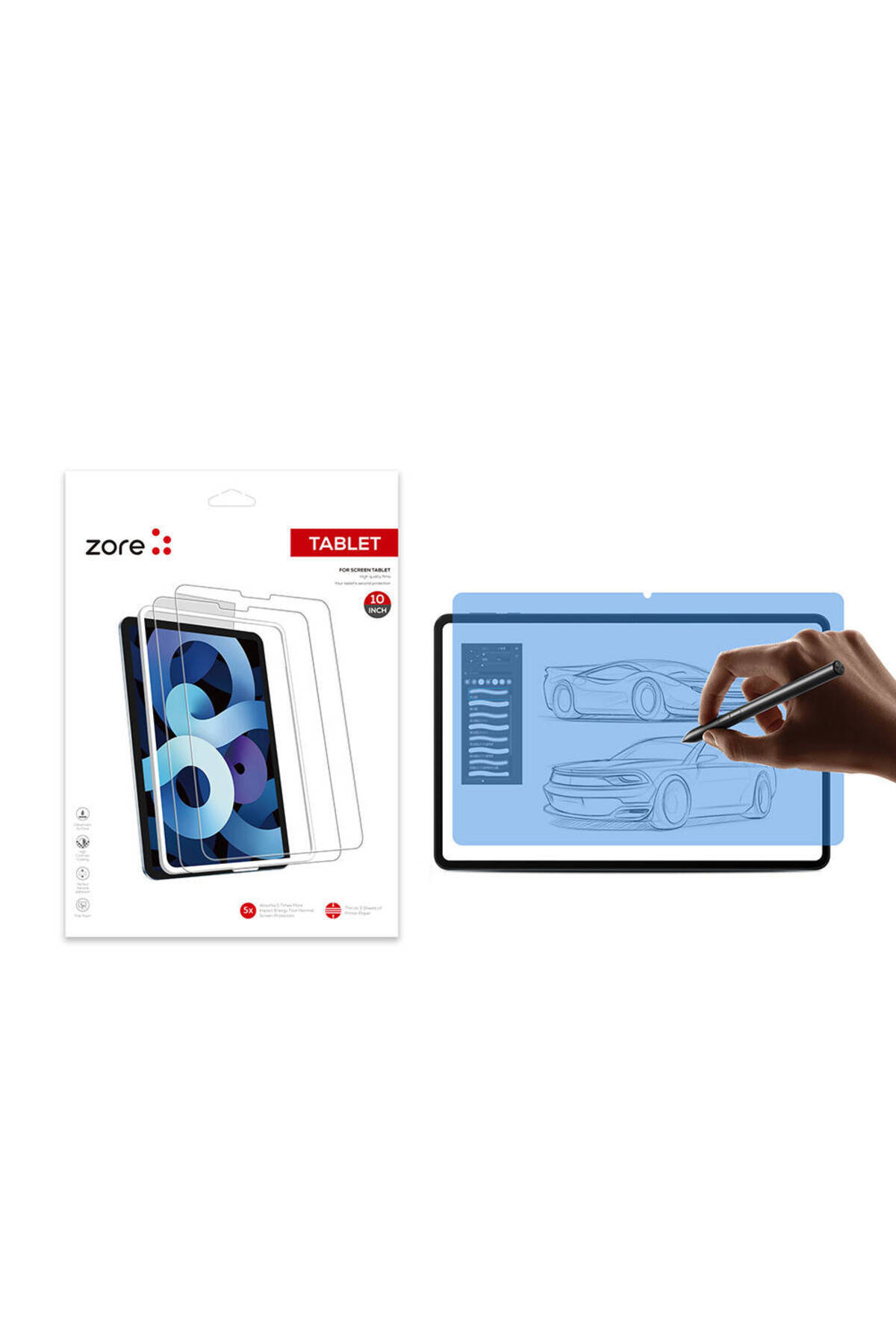 Cep Plus-Xiaomi Redmi Pad Pro Compatible Cppl Paper-Like Screen Protector-Transparent 1