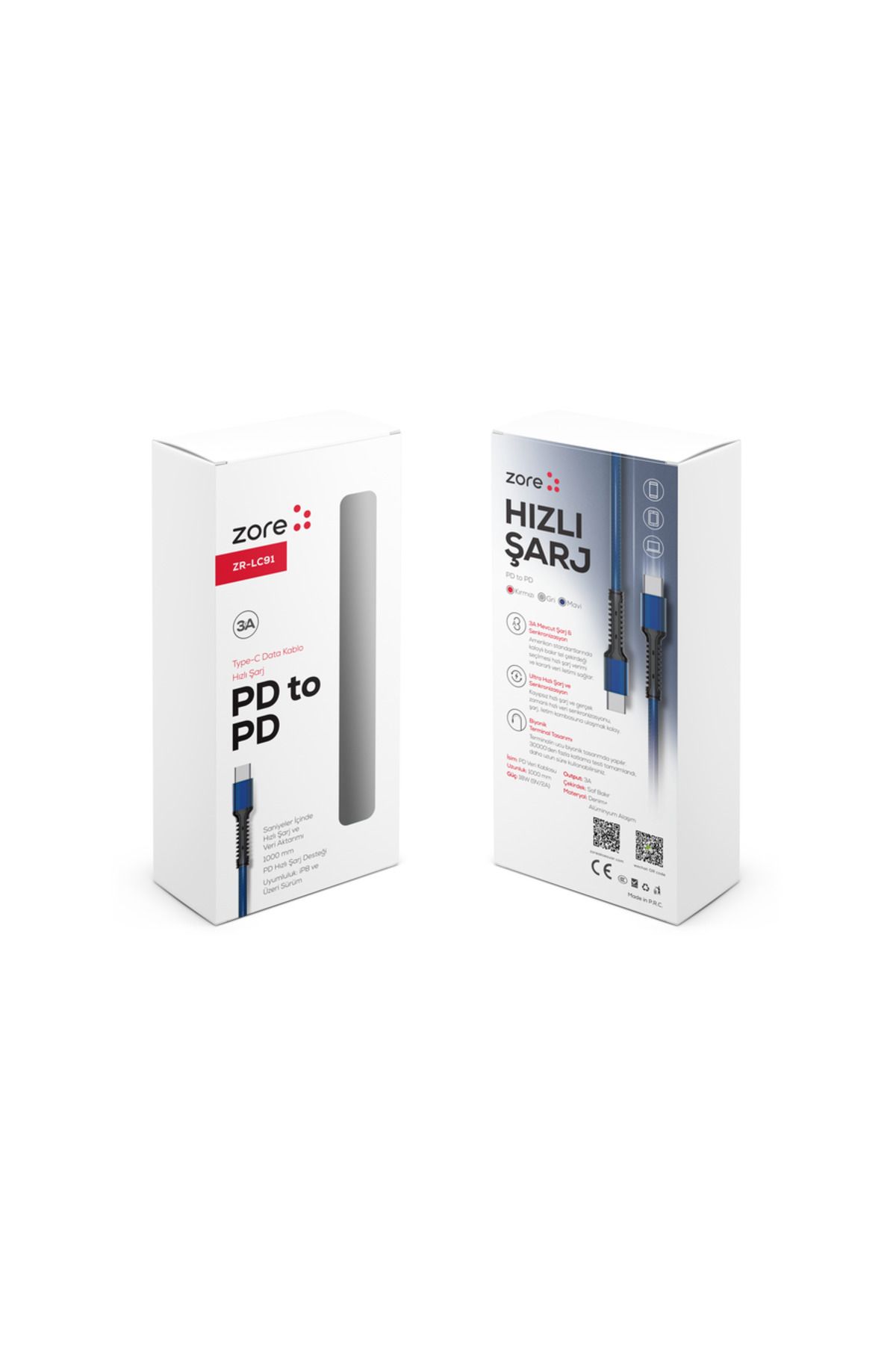 Cep Plus-كابل ZR-LC91 PD إلى PD باللون الأحمر-CPPL 2