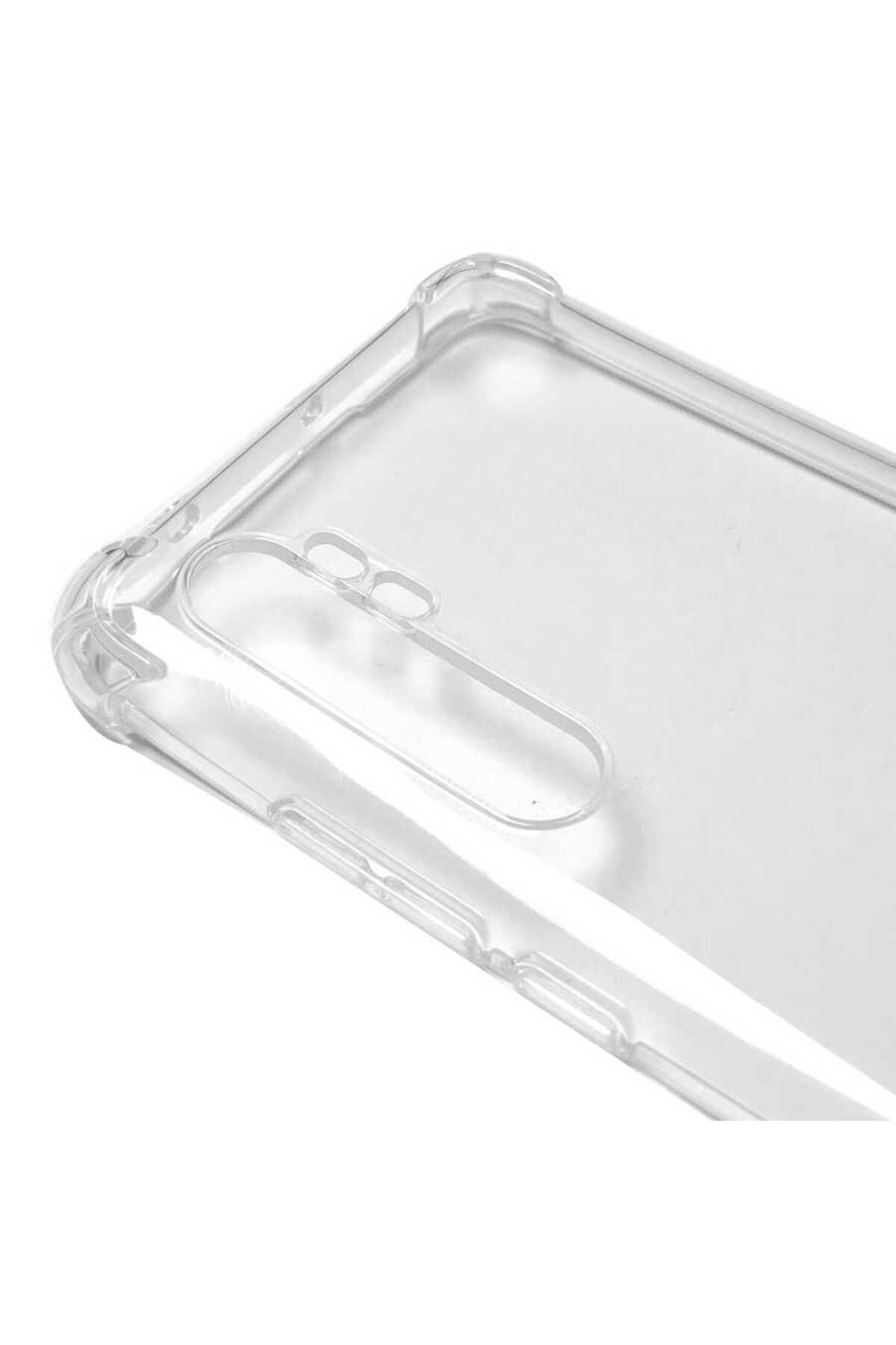 Cep Plus-حافظة Mi Note 10 Lite CPPL مع حماية للكاميرا من السيليكون المقاوم للصدمات - عديم اللون 4