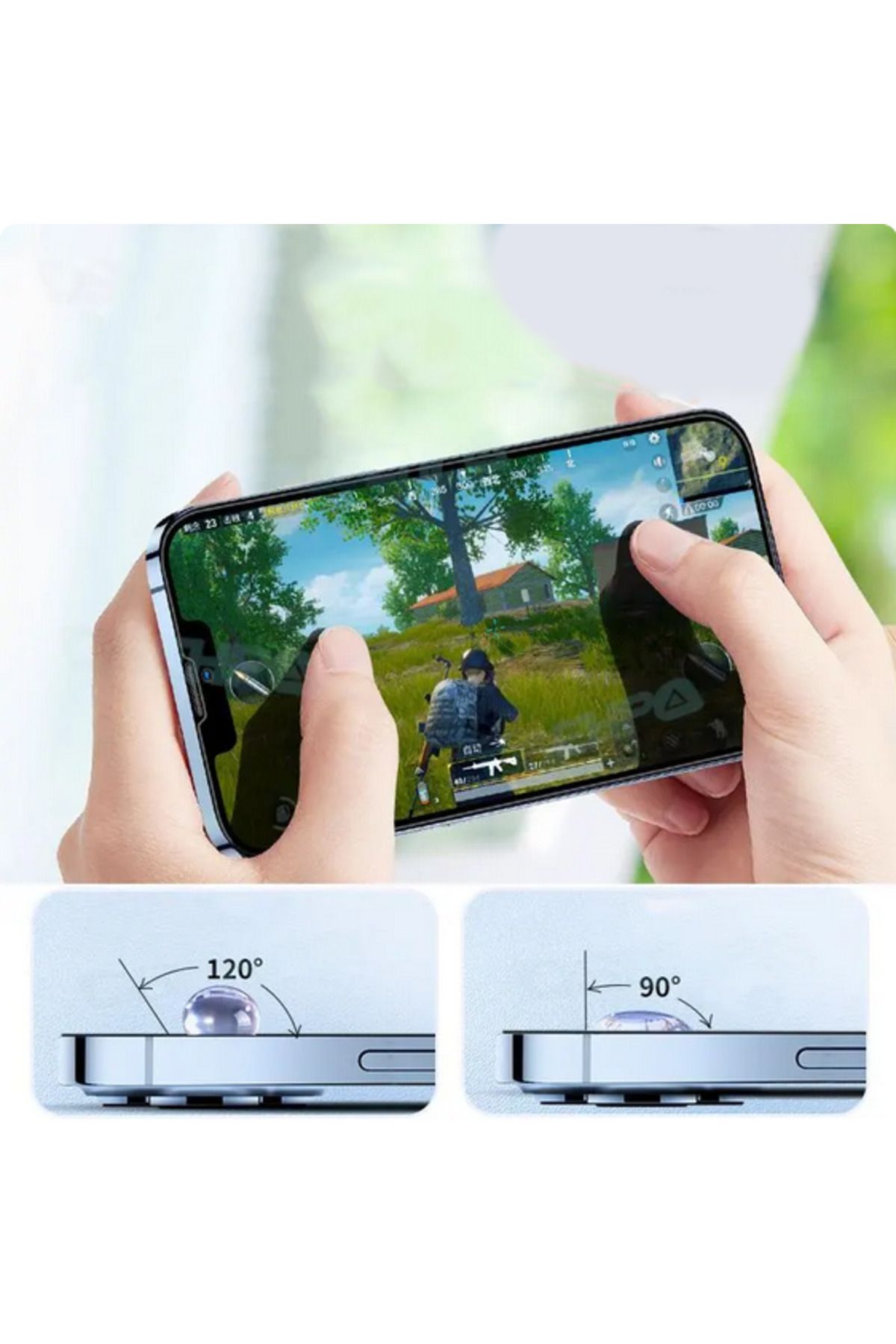 Cep Plus-iPhone 14 Pro Max Compatible Cppl Shockproof Anti Static Tempered Glass Screen Protector 3