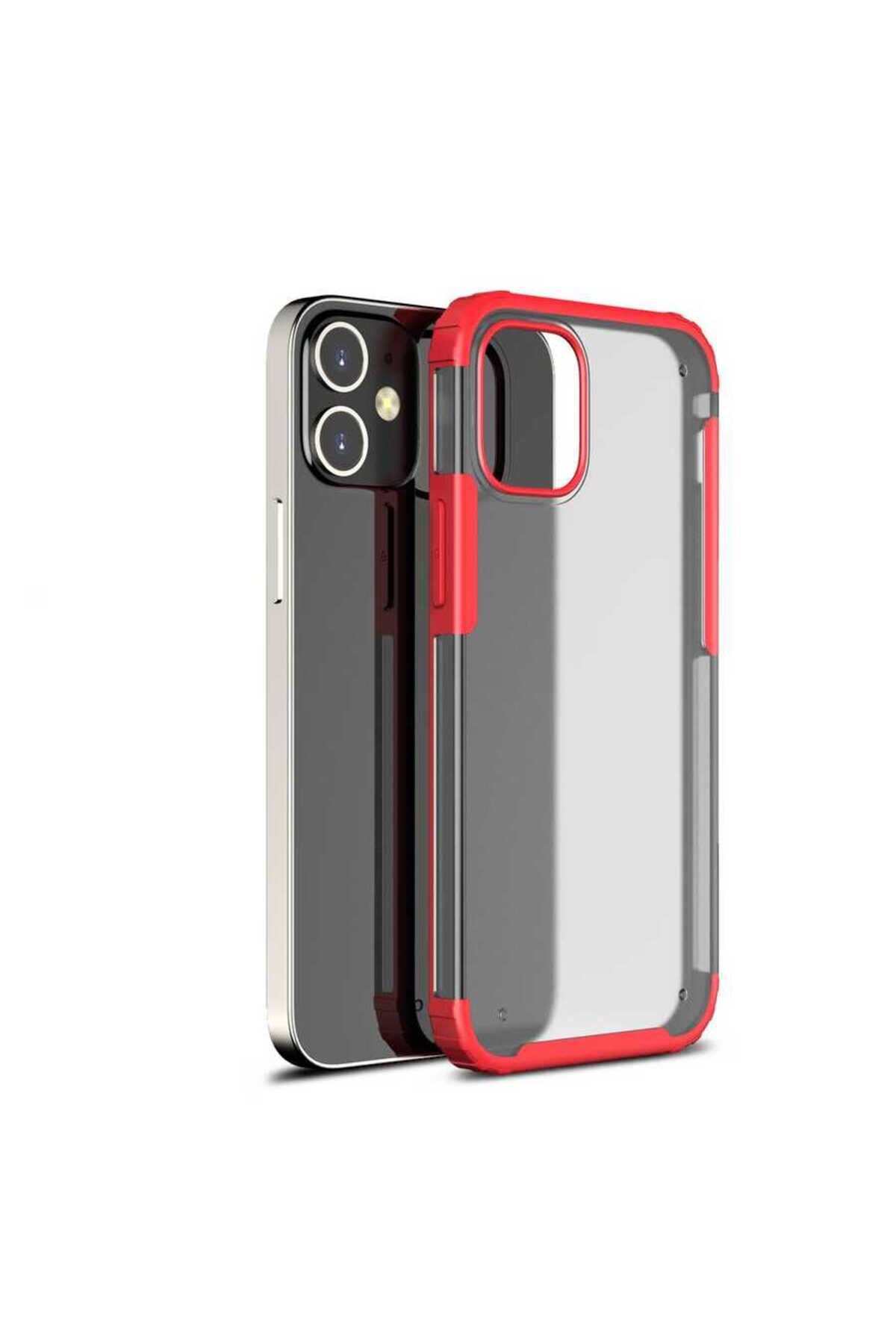 Cep Plus-حافظة CPPL Volks متوافقة مع هاتف iPhone 12 - أحمر 1