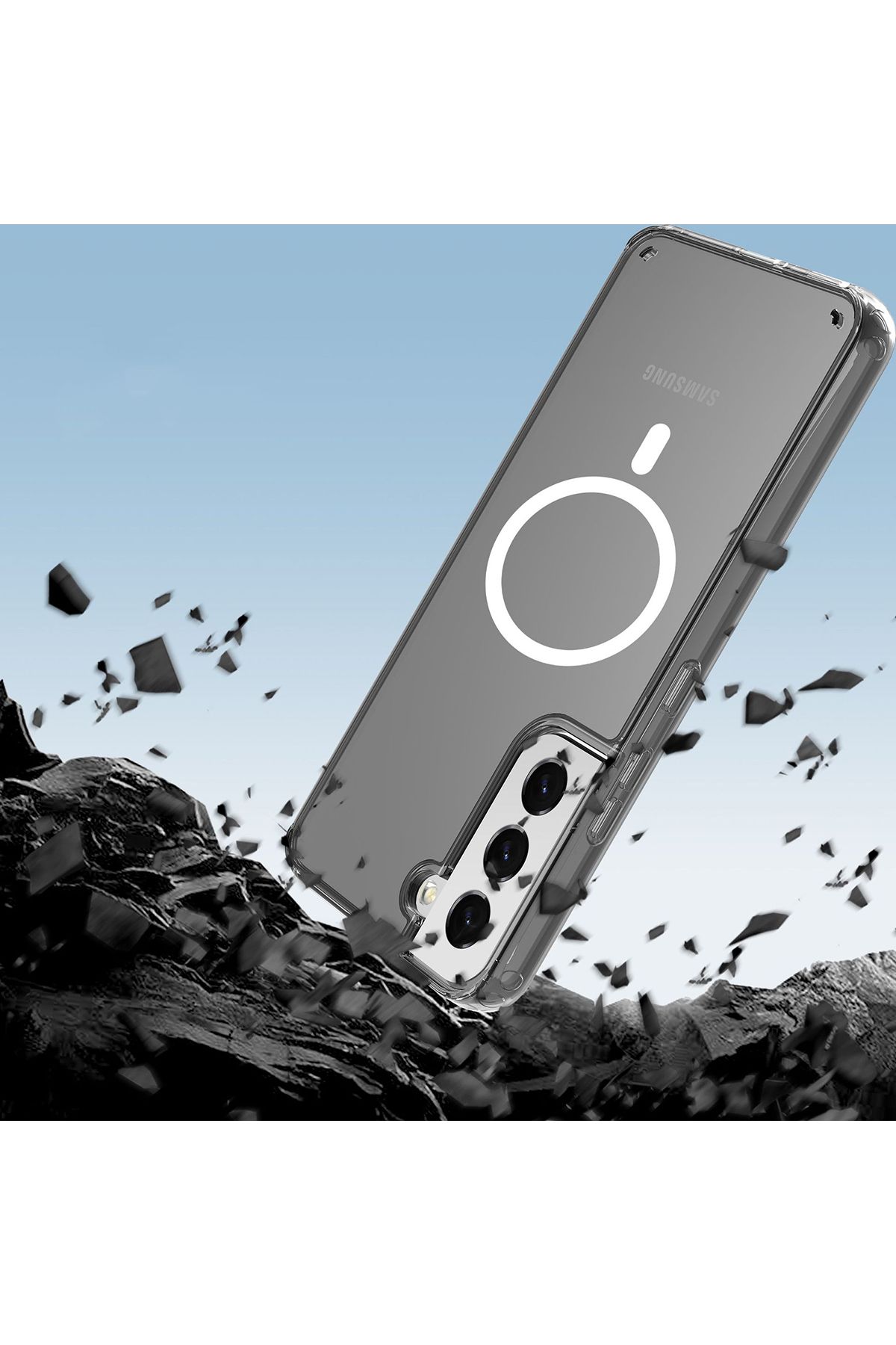 Cep Plus-حافظة لاسلكية متوافقة مع Galaxy S23 Plus CPPL Tacsafe - عديمة اللون 4