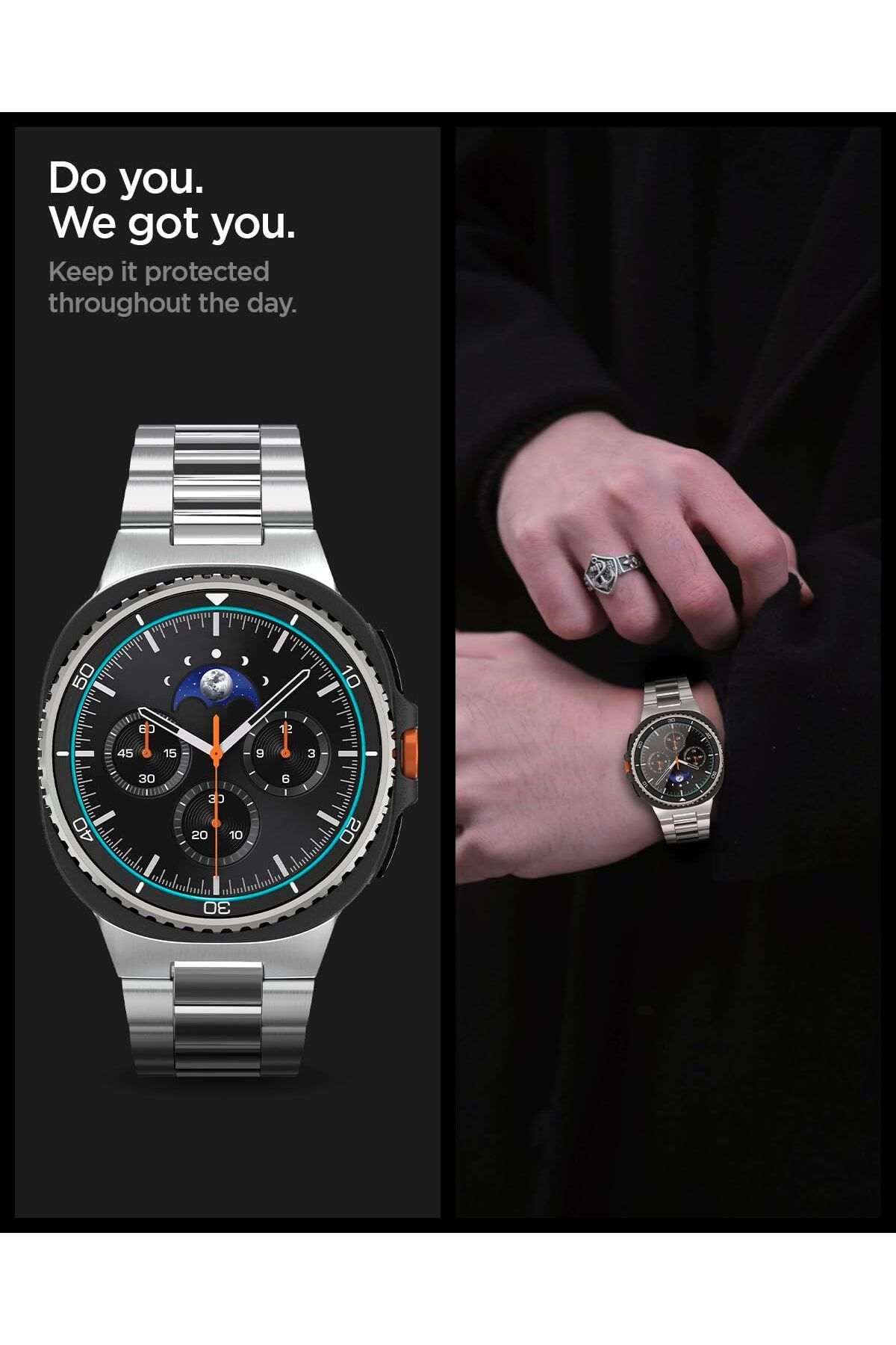 Spigen-واقي شاشة GLASTR EZ Fit لساعة Galaxy Watch 8 Classic مقاس 46 مم مع مجموعة تثبيت Align من قطعتين 7