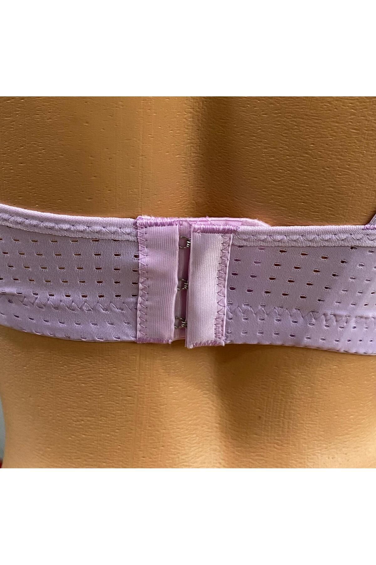 Pardon-Perfore Patterned Wireless Fixed Strap Bra 802 7