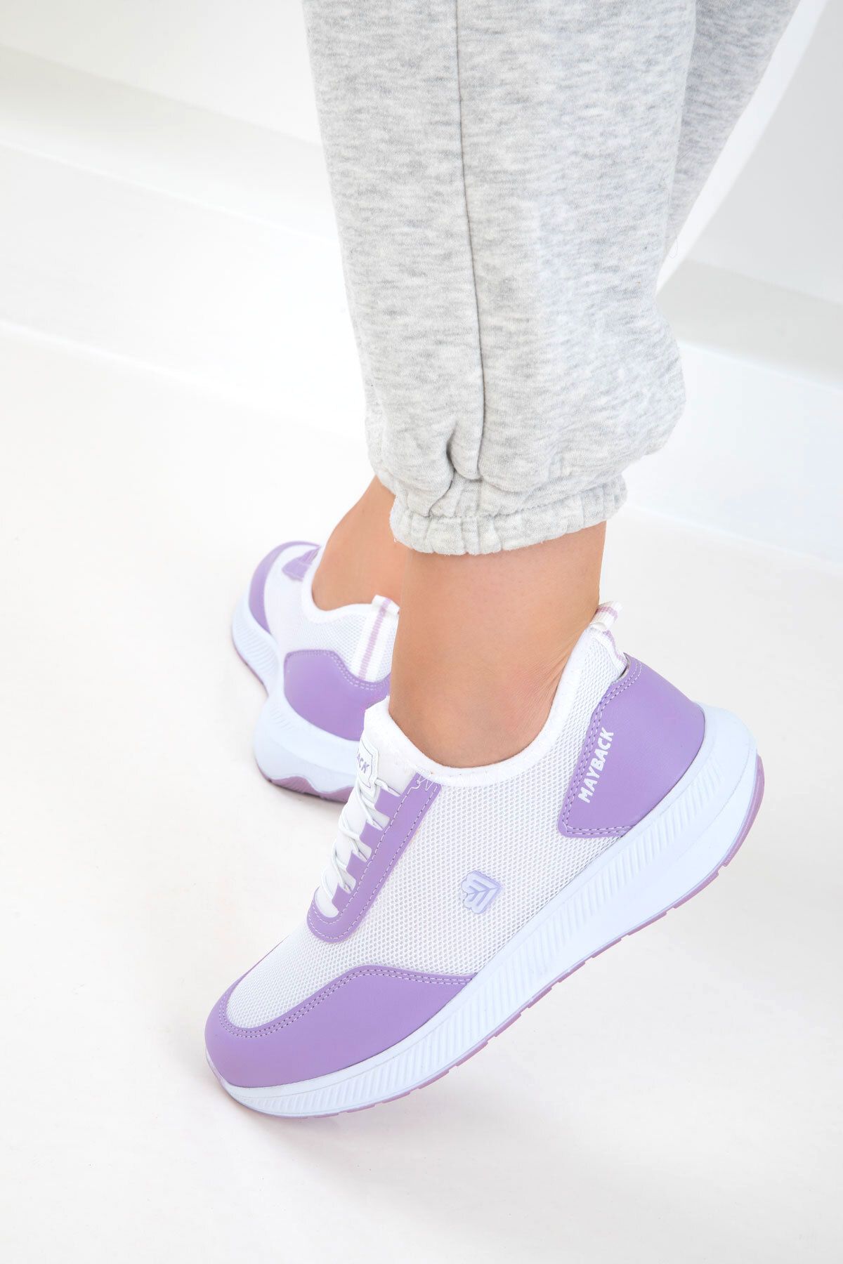 SOHO-White-Lilac Women's Sneaker 20779 2