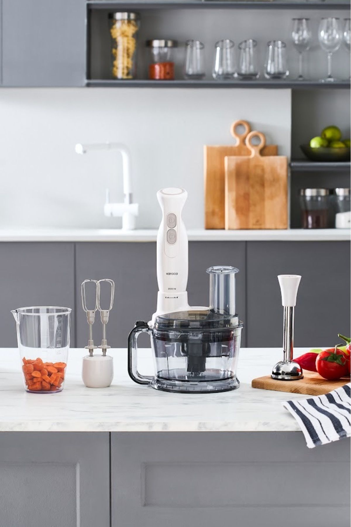 Karaca-Pro Multimax 6 in 1 Multi-Purpose Food Processor Iconic Beige 7