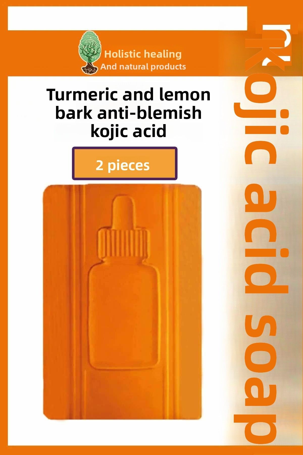 Zeynep Büyükbay-Kojic Acid Soap, Anti-Blemish Kojic Acid Soap with Turmeric and Kojic Acid Effect 2 Pcs 1