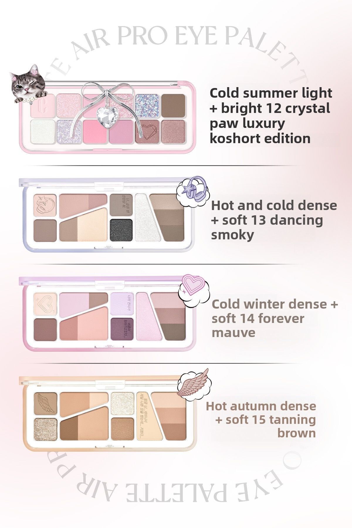 CLIO-Clio Pro Eye Palette Air - Eye Shadow Palette with Light Texture and Intense Colors (03 Mute Library) 8
