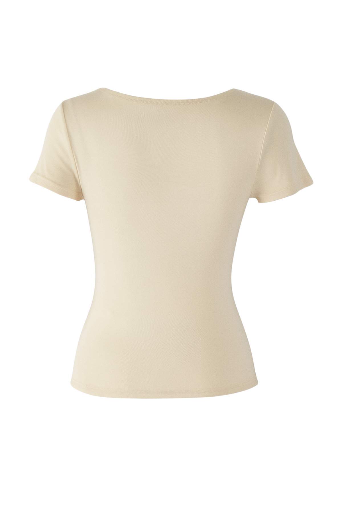 Trendyolmilla  Taş Büzgü/Drape Detaylı Fitted/Vücuda Oturan Örme Bluz TWOSS25BZ00278 - Görsel 6