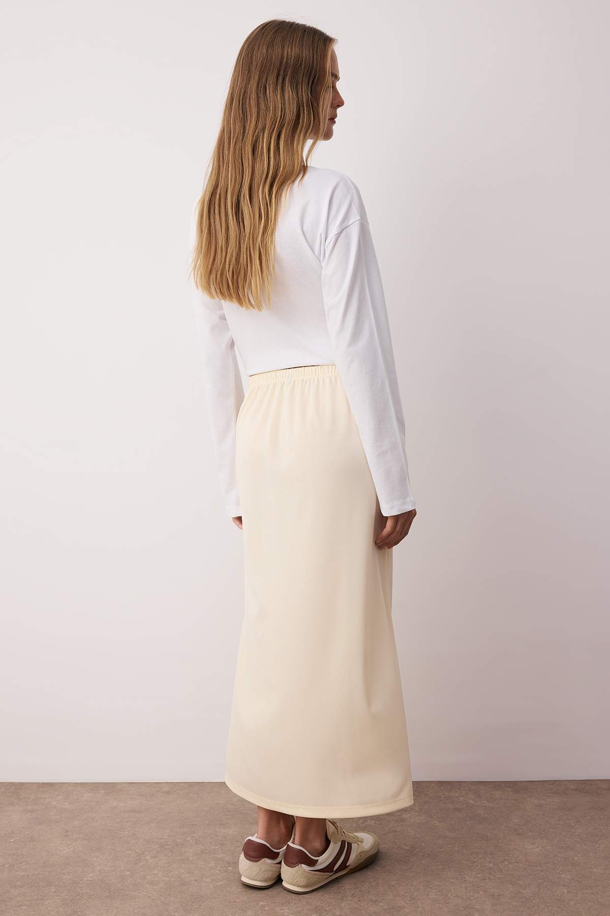 Trendyolmilla  Ten Örme İçlik Astar Etek TCTAW22EE0018 - Görsel 6