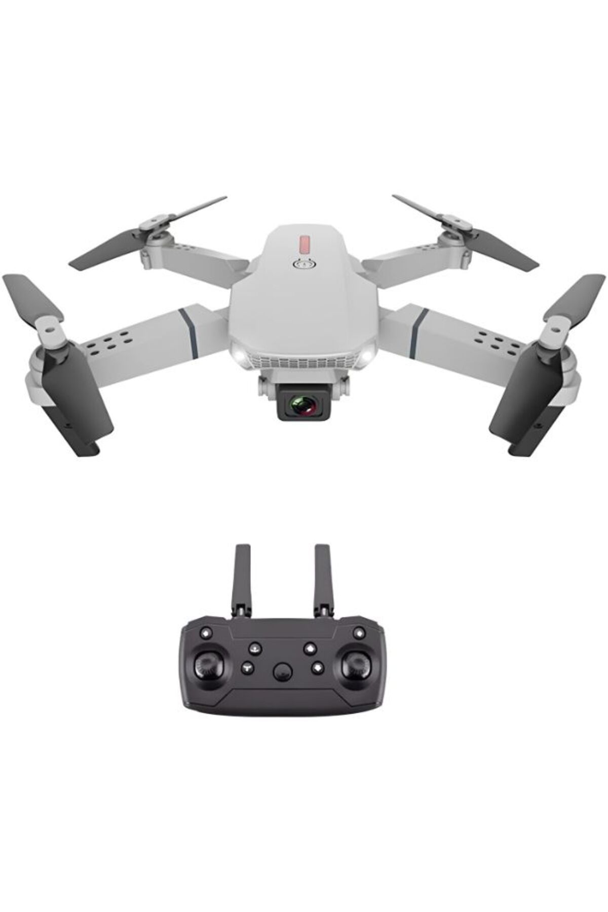 Generic-4k Dual Mini Camera Drone Wi-fi Fpv, Headless Mode, 3 Batteries, Foldable Quadcopter – Grey 2