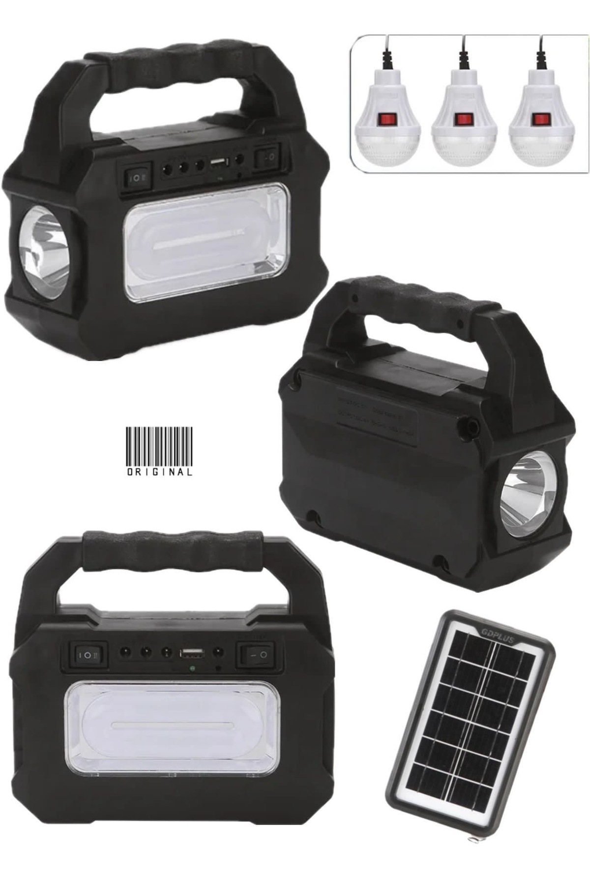 DAT Solar Home Lighting At-999 Güneş Enerjili Şarjlı Aydınlatma Cihazı