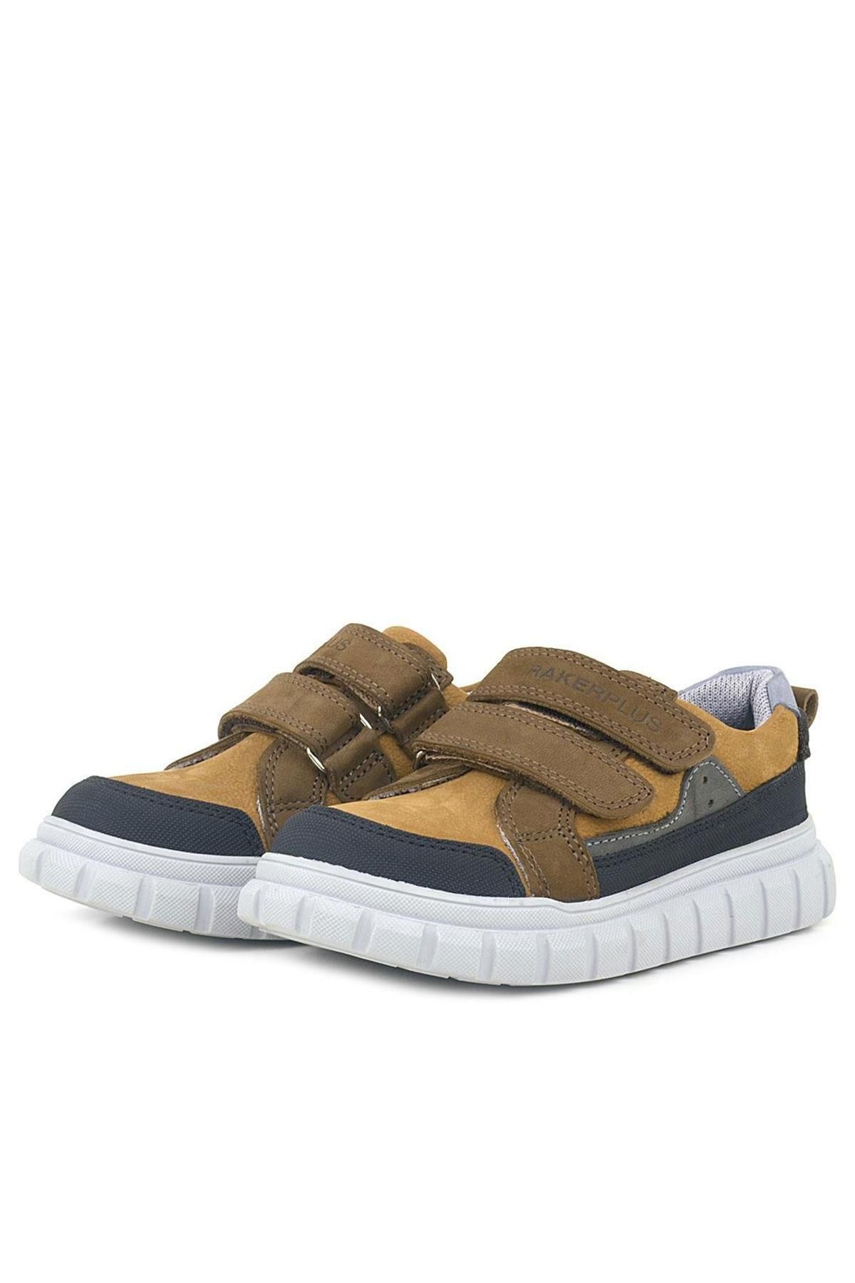 Rakerplus-Γνήσιο δερμάτινο καφέ Velcro Παιδικά Casual Αθλητικά Σχολικά Παπούτσια 5