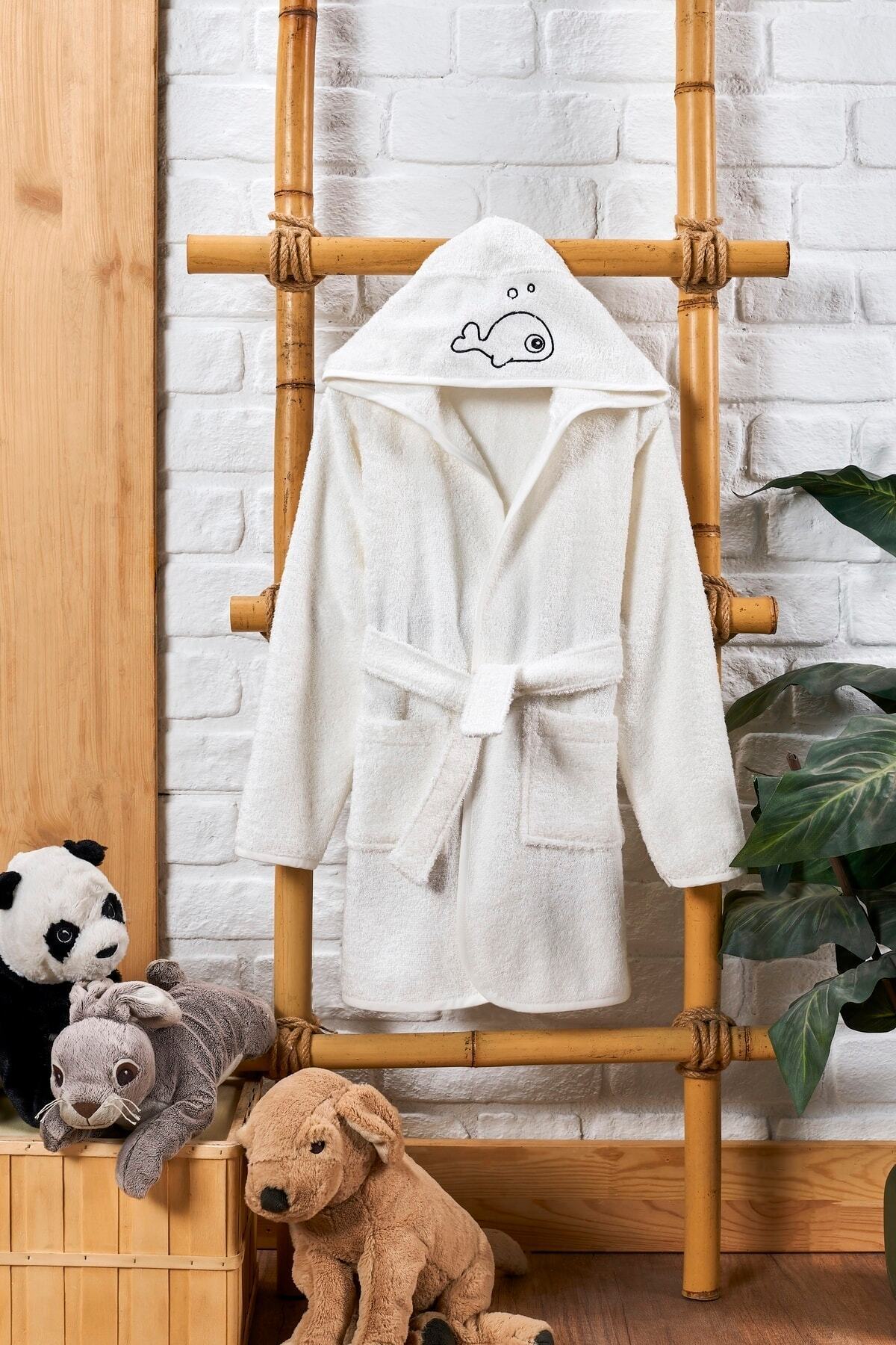 EIFIN Kapşonlu Bambu Çocuk Bornoz Çok Yumuşak fotoğrafı 2 (önizleme)