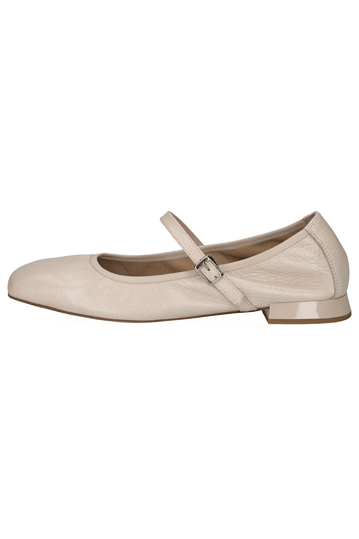 Caprice-Damen Ballerina Riemchen 9-22100-44 Grau 110 ECRU PERL DEER Leder mit CAP MEMOTION 3