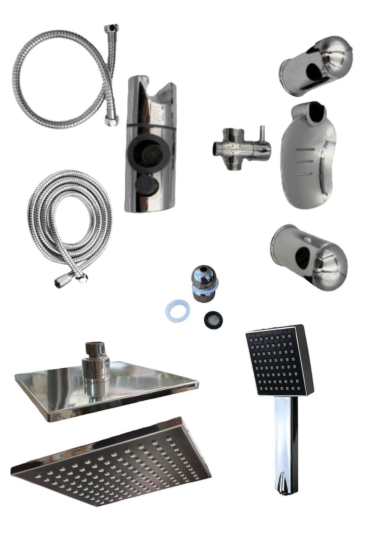morponi-Robot Overhead Shower System - Multifunctional Sprinkler Set with Open Close and Bathroom Faucet 3