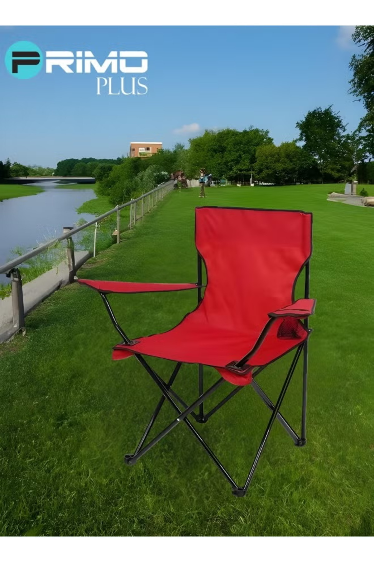Primo Plus-Folding Camping Chair Red 7