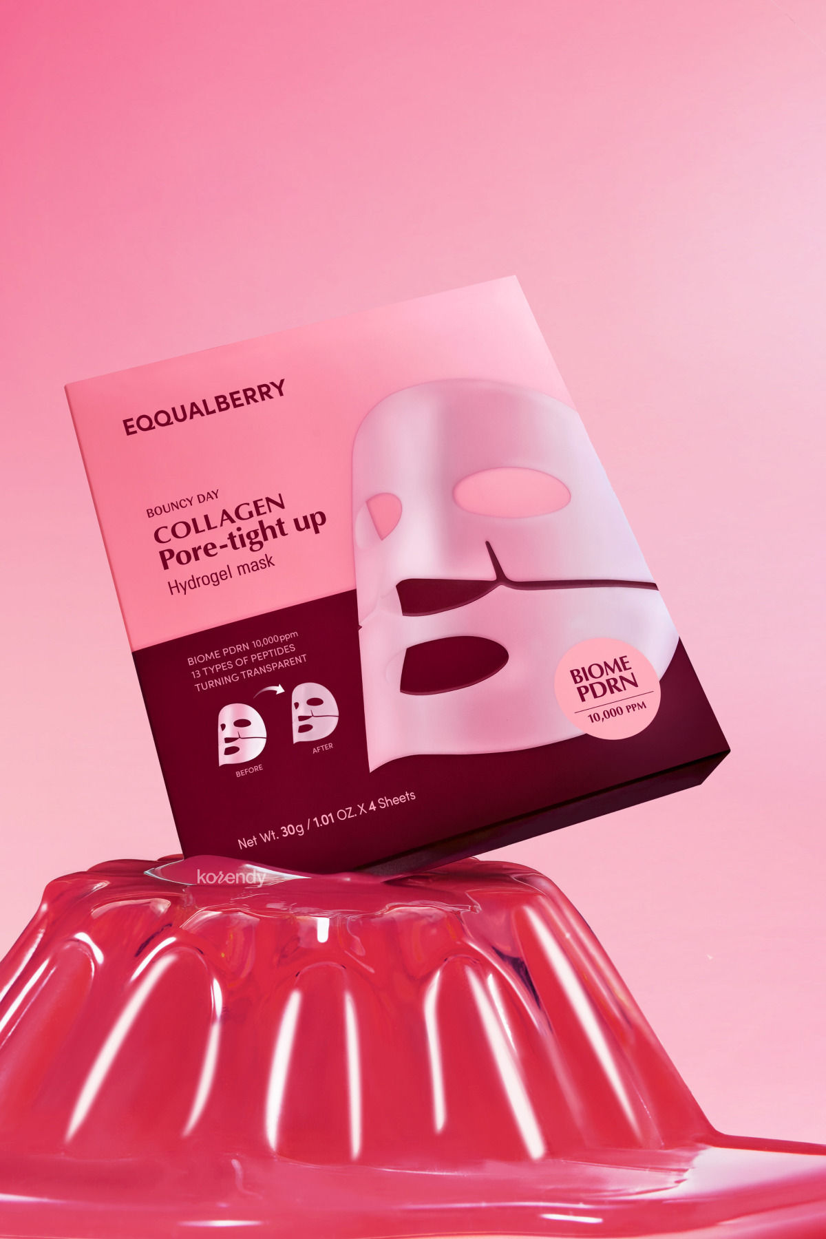 EQQUALBERRY-- Collagen Pore-Tight Up Hydrogel Mask (4 adet) - Vegan PDRN + Kolajen Hydrojel Maske 3