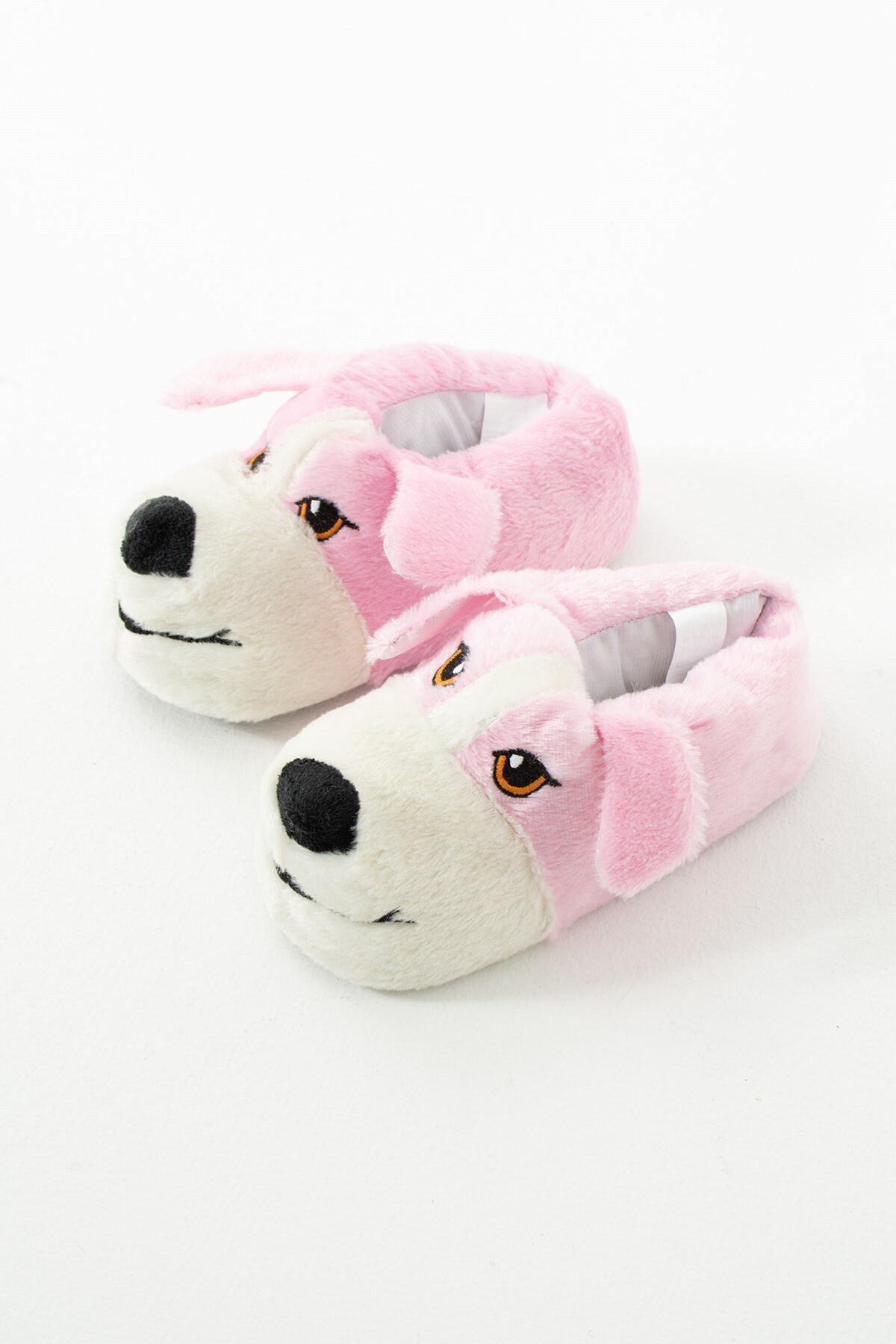 AlbiShoes Sevimli Köpek Hayvan Figürlü Peluş Yumuşak Taban Ev Botu Kışlık Hayvanlı Ev Panduf (30-40) görsel 6