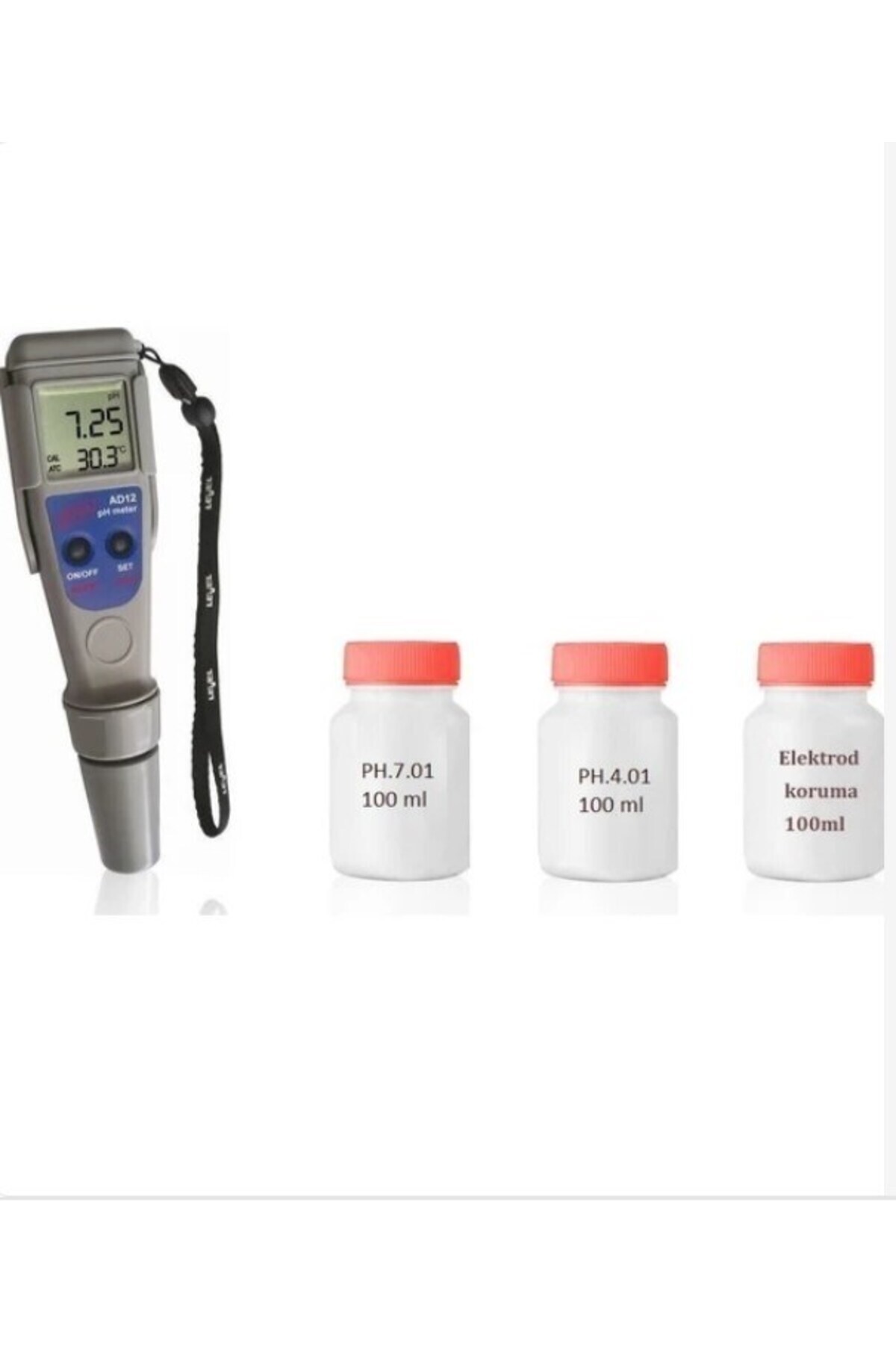 TEKNO İSTANBUL Adwa Ad12 Ph Ölçer Ekonomik 4'lü 100 Ml Set