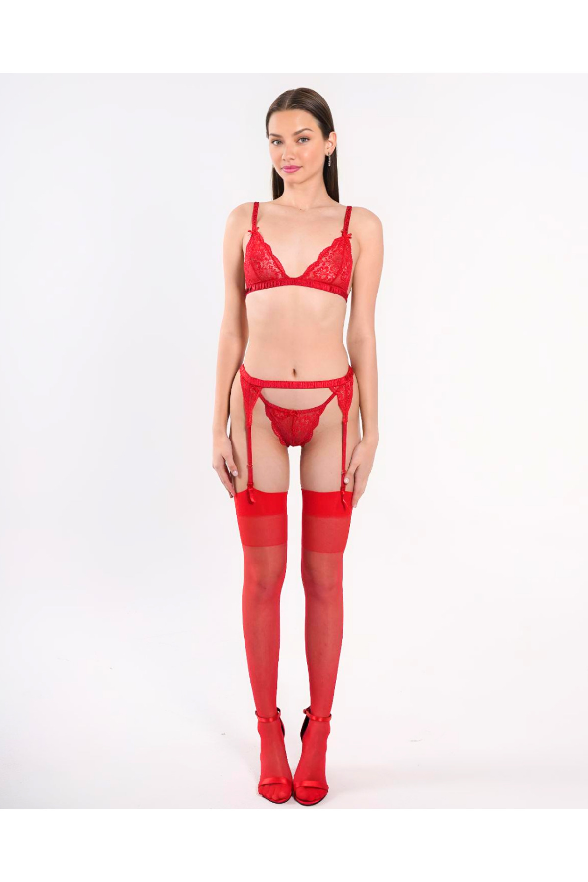 Atelier Tuberose-Women's Lace Bra, Triangle Bralette 4