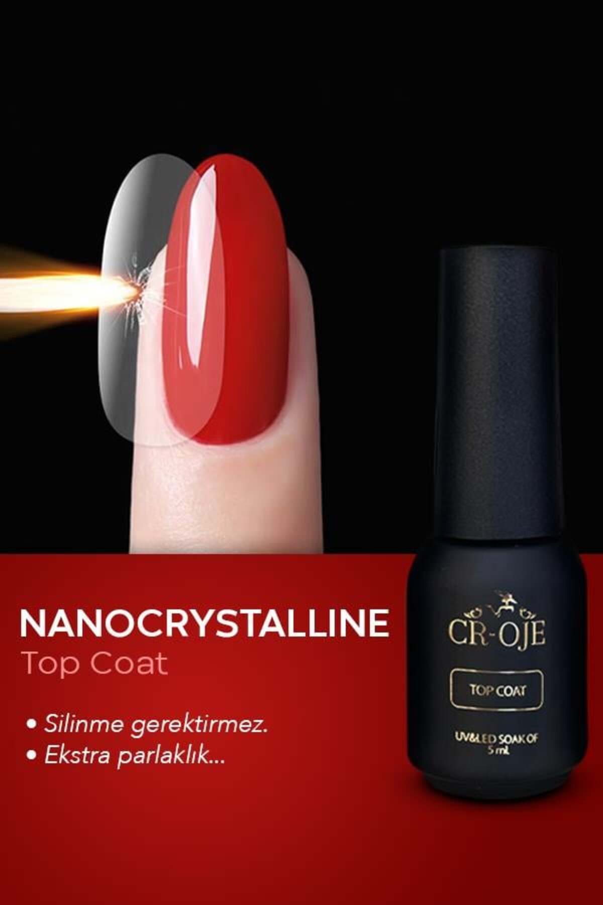 Kalıcı Oje İçin Nanocrystal Top Coat (5 ml) — طلایی primerx — تصویر 4 از 4