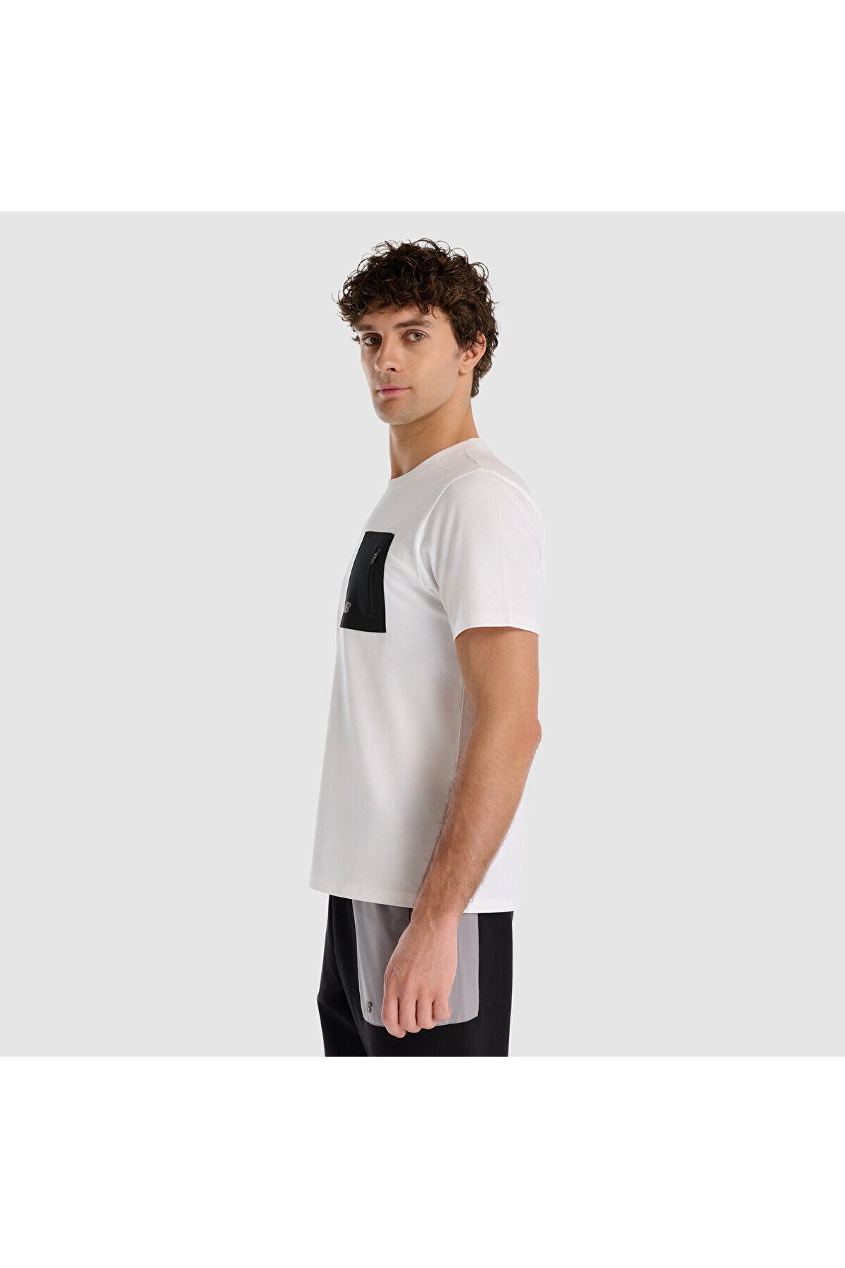 New Balance-MNT1516 Tricou alb pentru bărbați 3