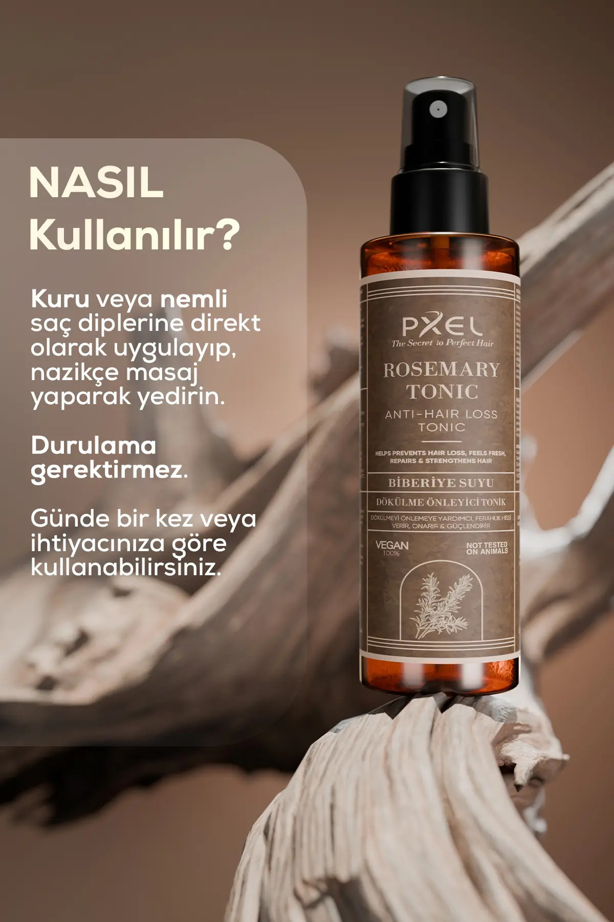 Dökülme Önleyici Şampuan – Biberiye Saç Bakım Toniği 2’li |400 ML, 150 ML — PXLDOKLSET02 — تصویر 3 از 4