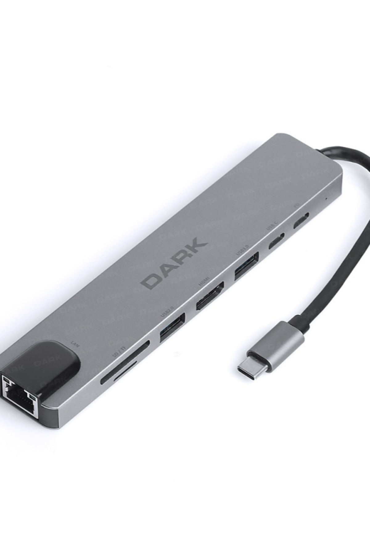 Dark-DK-AC-U31X40 USB 3.1 Type-C 8 في 1 إيثر-إتش دي إم آي-تي إف قارئ بطاقة إس دي-USB 3.0-USB-C&USB-C PD هاب 1