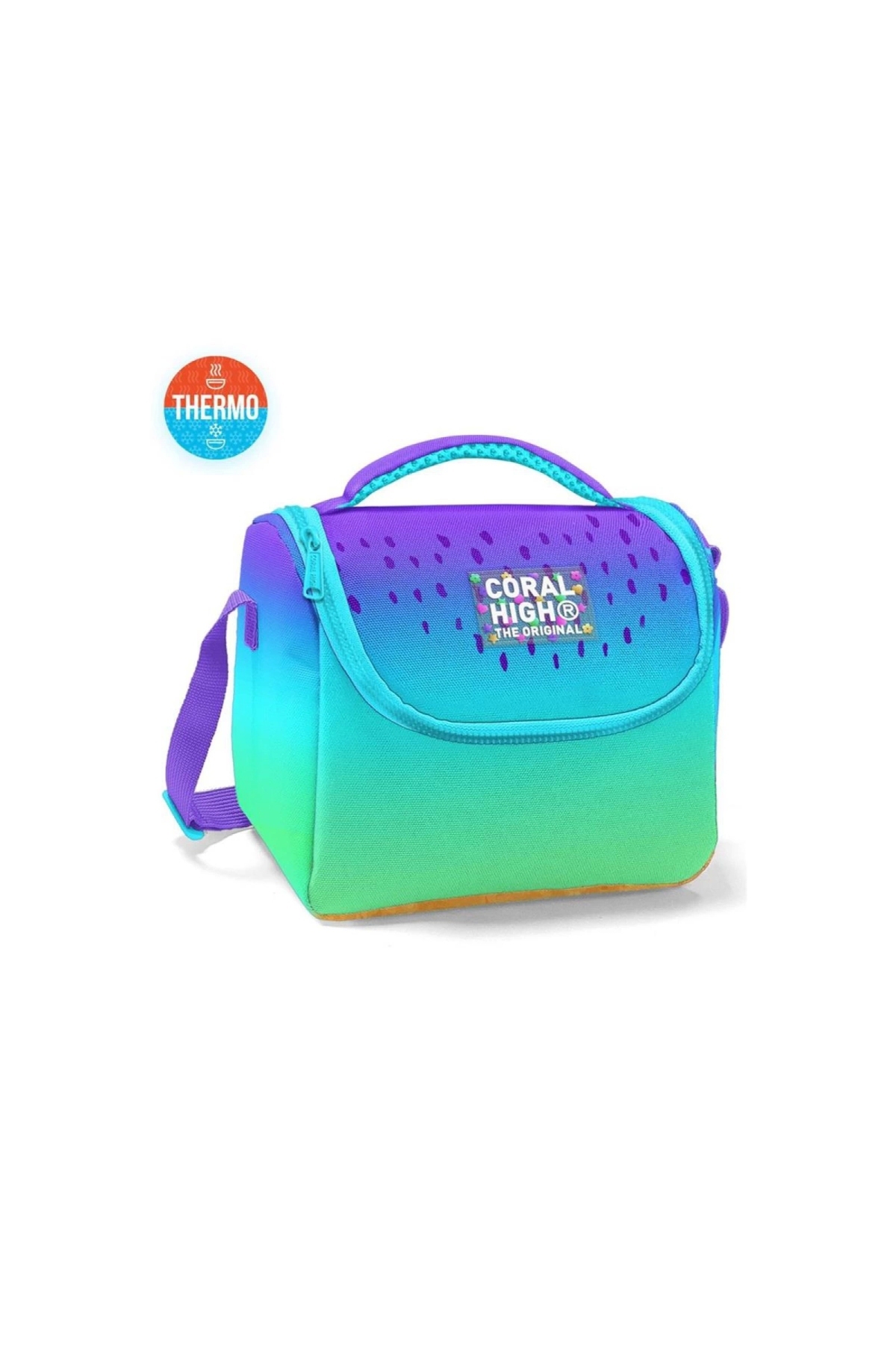 Kids Purple Lilac Color Toggle Thermo Lunch Bag 11777