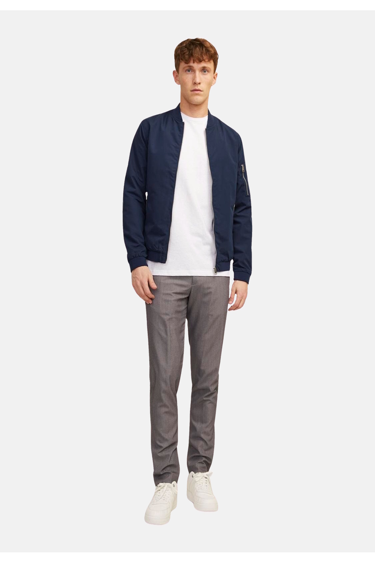 Jack & Jones-Herren-Bomberjacke mit Reißverschluss 1