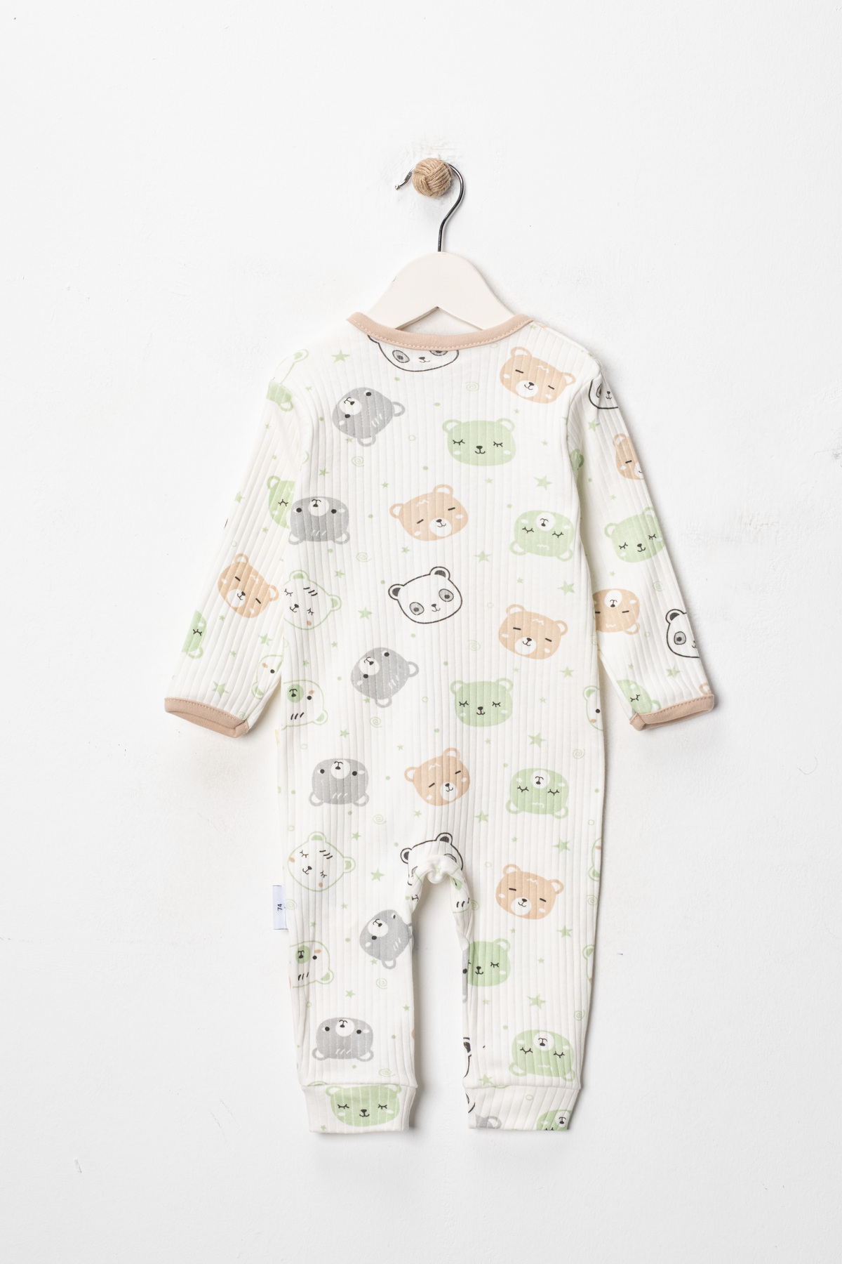 ENİA BABY Kız Bebek Erkek Bebek 3'lü Tulum Set % 100 Pamuk 9-12-18 Ay fotoğrafı 5 (önizleme)