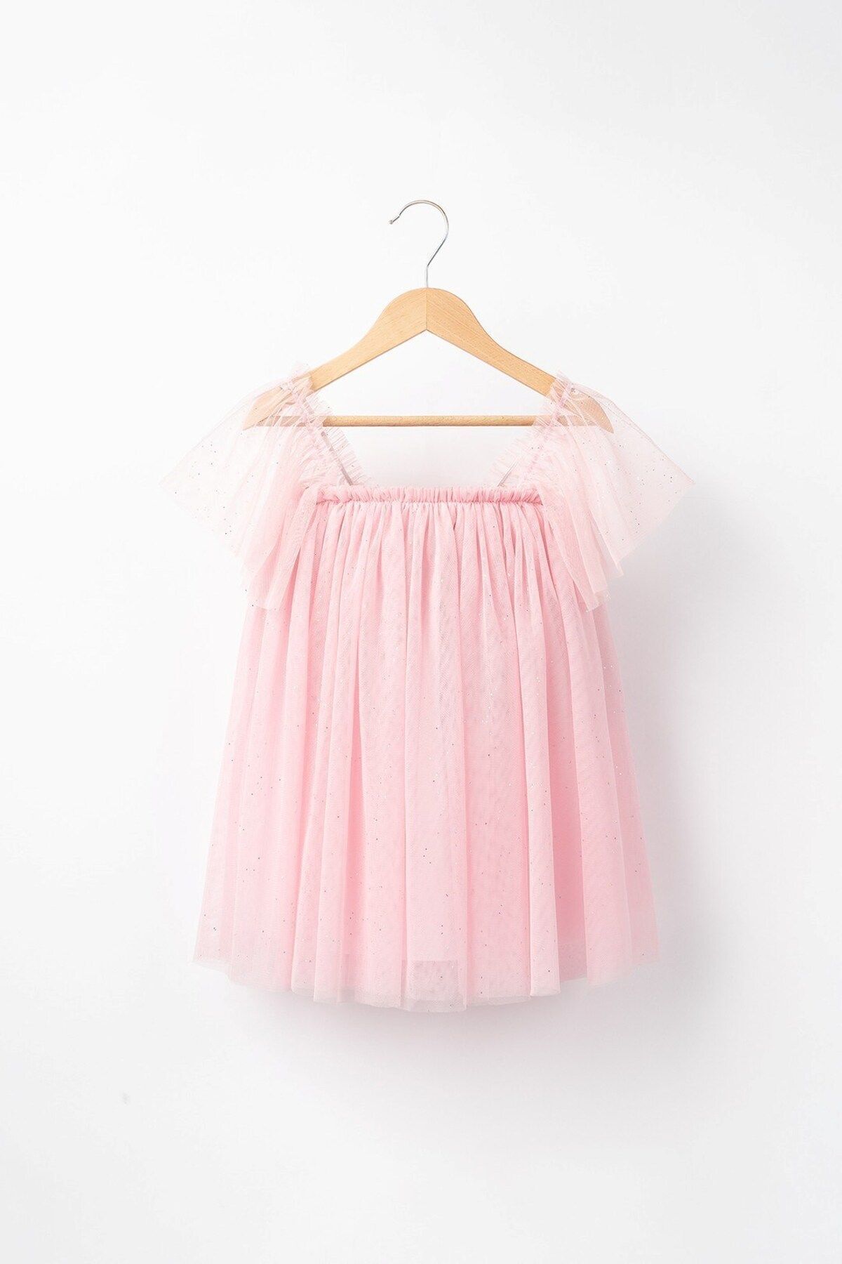 Banamio Sophia Kız Bebek Çocuk Astarlı Simli Tüllü Elbise fotoğrafı 3 (önizleme)