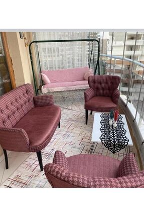 Azra Aksesuar Çay Seti Koltuk Takımı-koltuk-berjer-oturma Grubu-balkon Koltuğ...