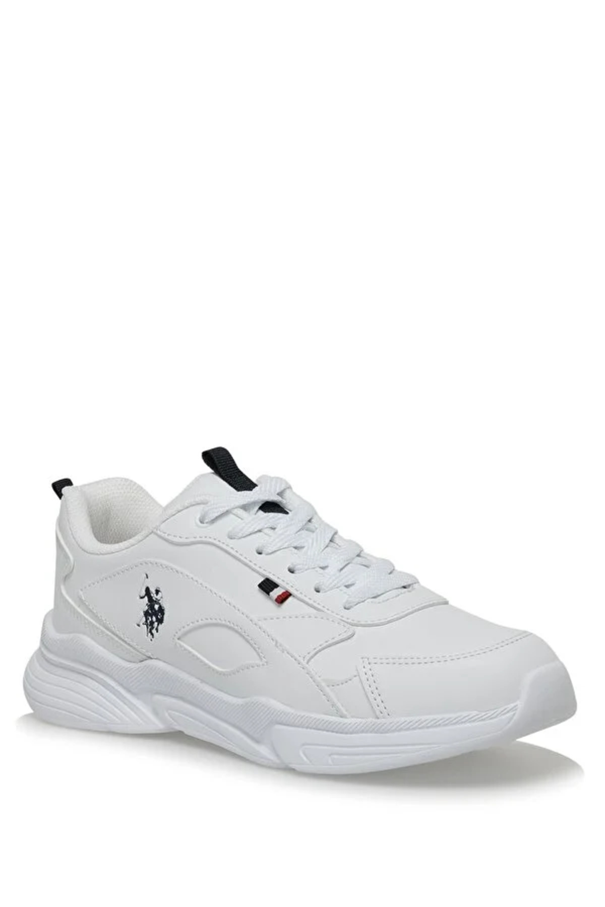 یو اس پولو کفش ورزشی زنانه لیمویی 3PR سفید A10139022412010 101390224