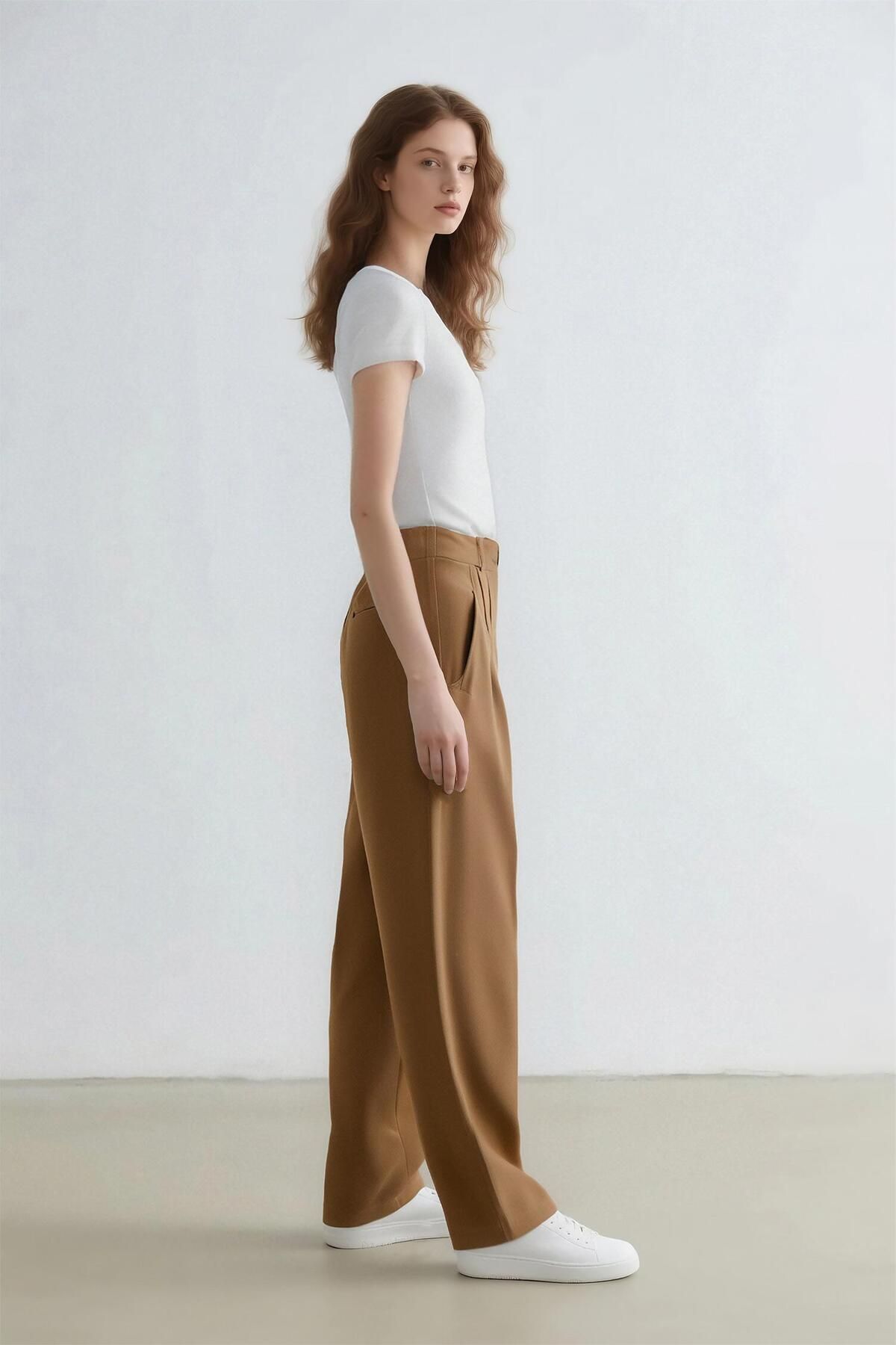 DeFacto-Sorbe X Tapered Fit Pants with High Waist Pockets - D9908Ax24Au 5