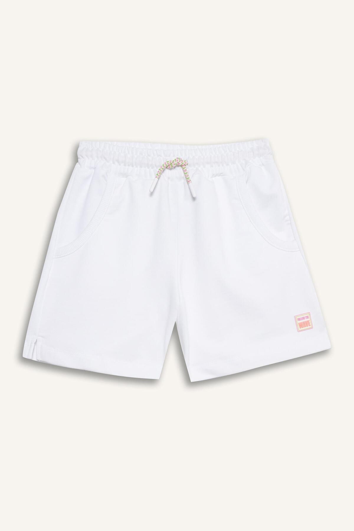 DeFacto-Girl's White Shorts with Elastic Waist E6593A825Hs 6