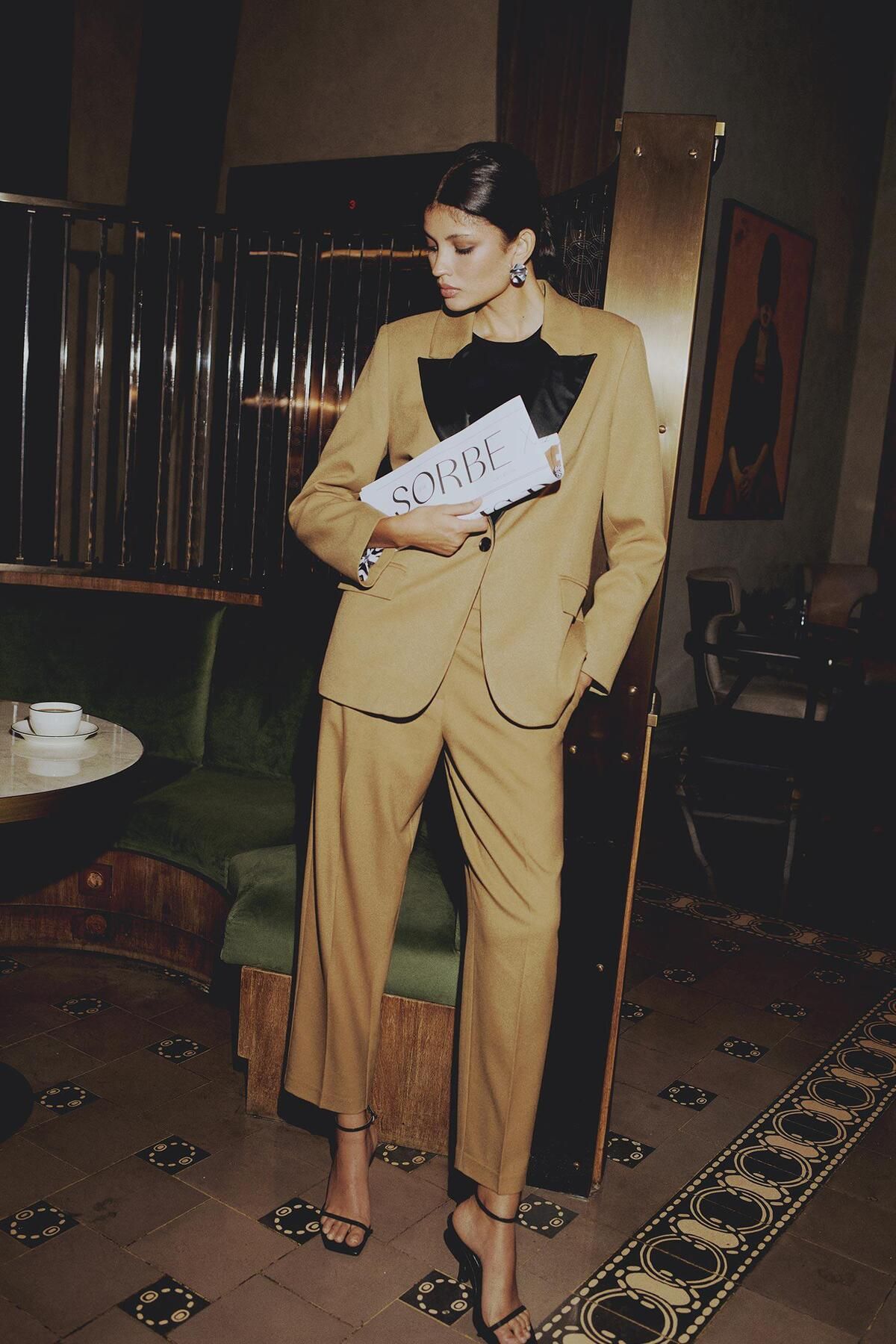 DeFacto-Sorbe X Tapered Fit Pants with High Waist Pockets - D9908Ax24Au 1