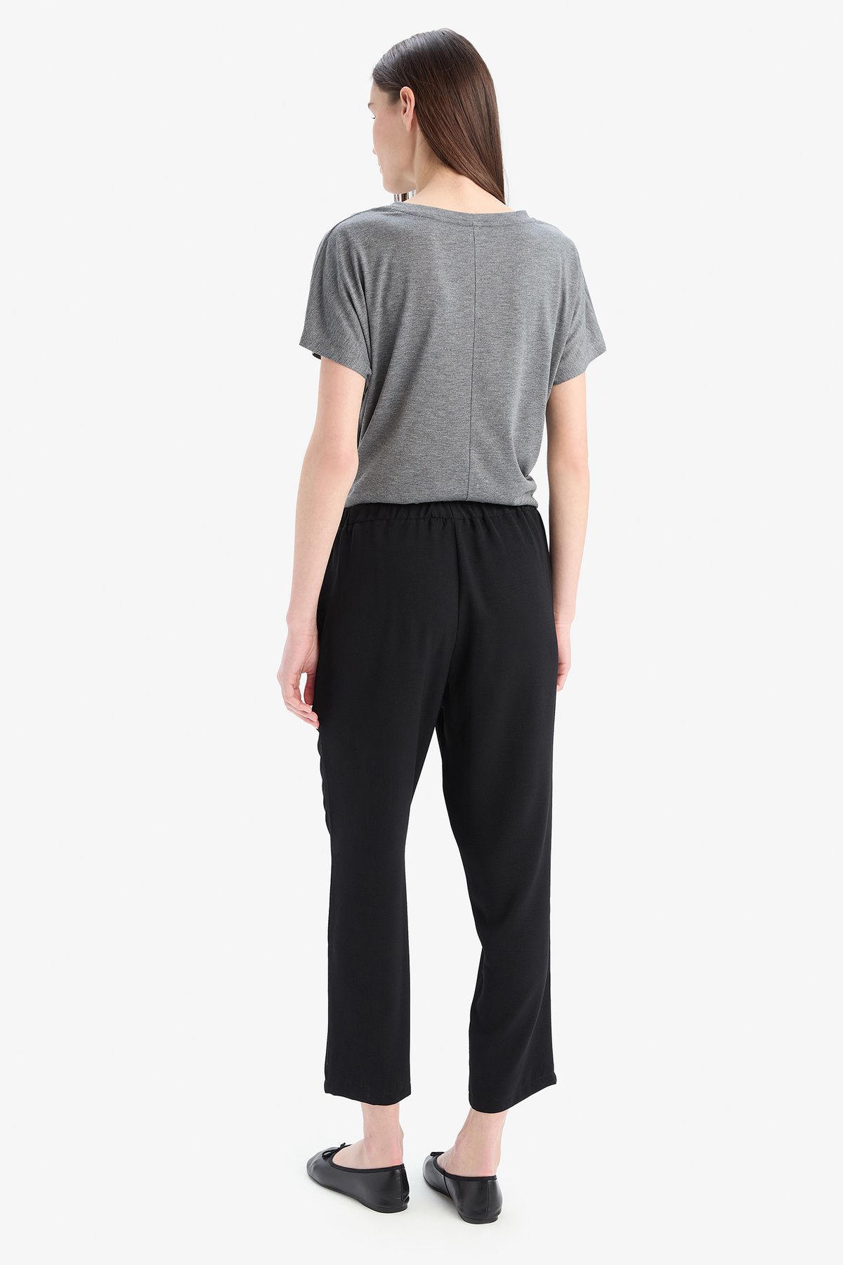 DeFacto-Basic Plain Aerobin-Hose mit gerader Passform und Taschen E6769ax25sp 7